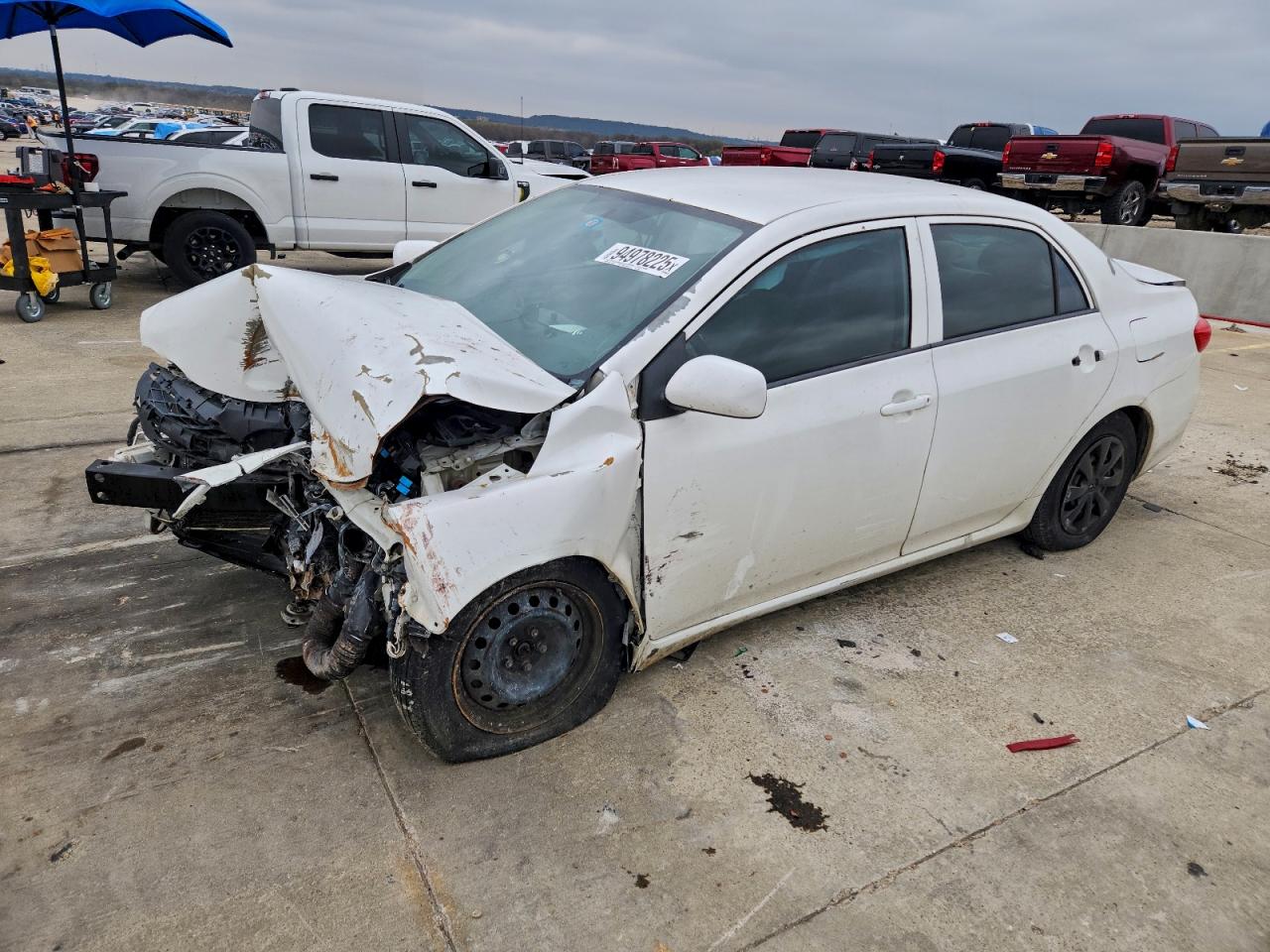 2012 Toyota Corolla Base White vin: 5YFBU4EE0CP067037