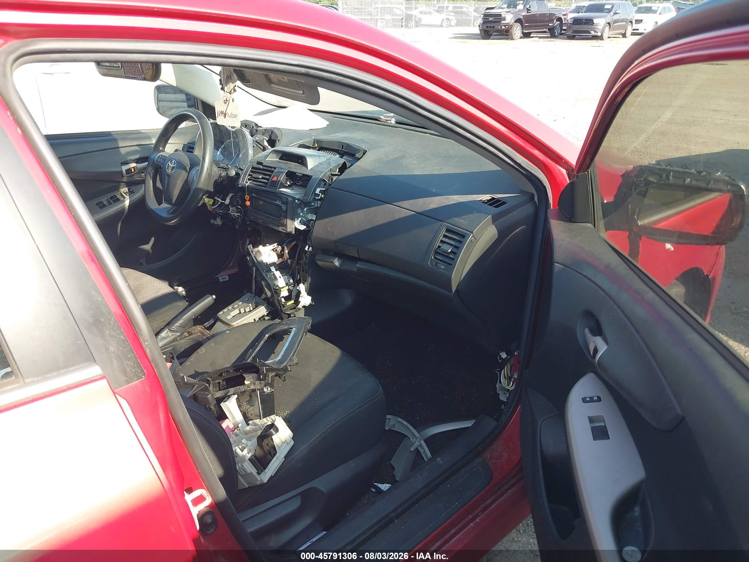2012 Toyota Corolla S Red vin: 5YFBU4EE0CP073646