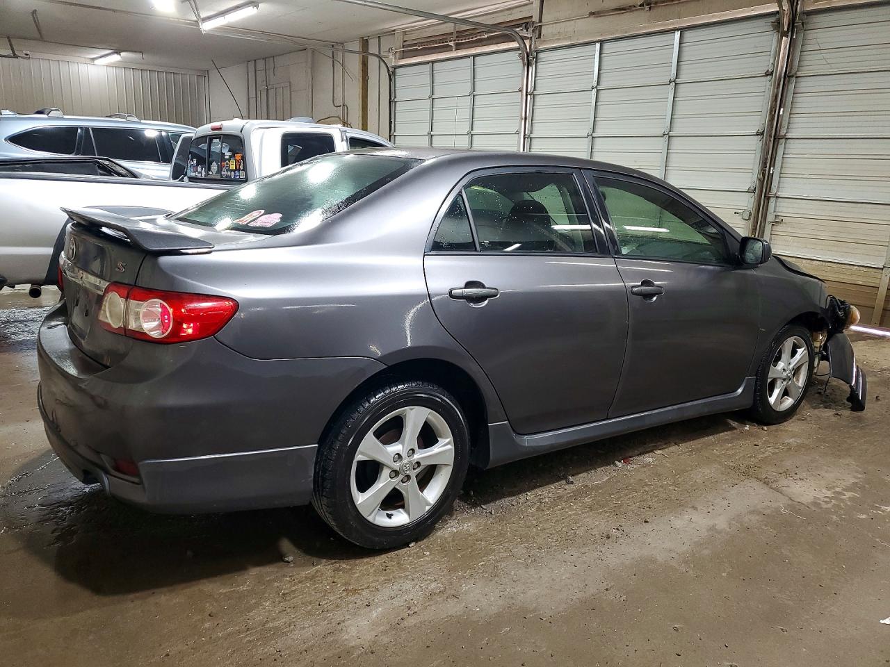 2013 Toyota Corolla S Gray vin: 5YFBU4EE0DP075236