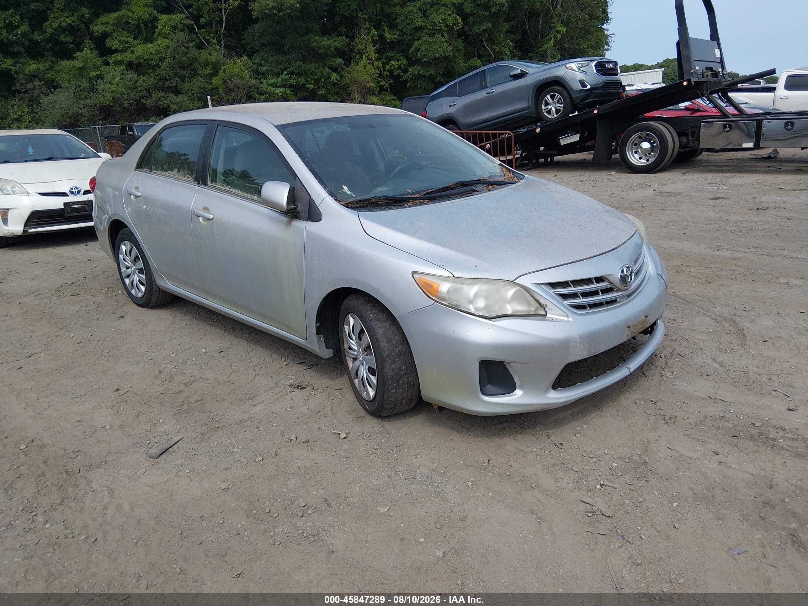 2013 Toyota Corolla Le Silver vin: 5YFBU4EE0DP082638