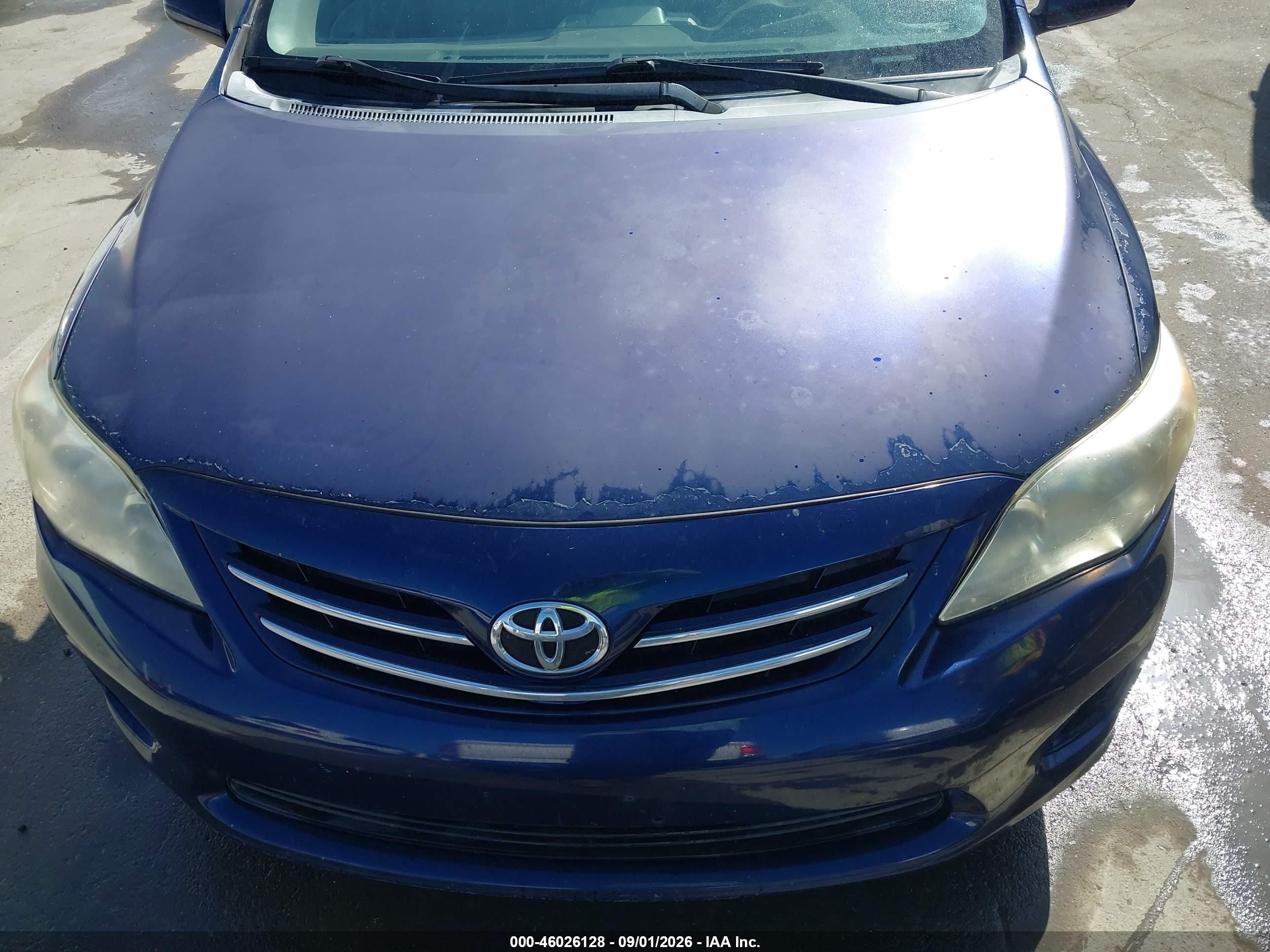 2013 Toyota Corolla Le Синий vin: 5YFBU4EE0DP087189