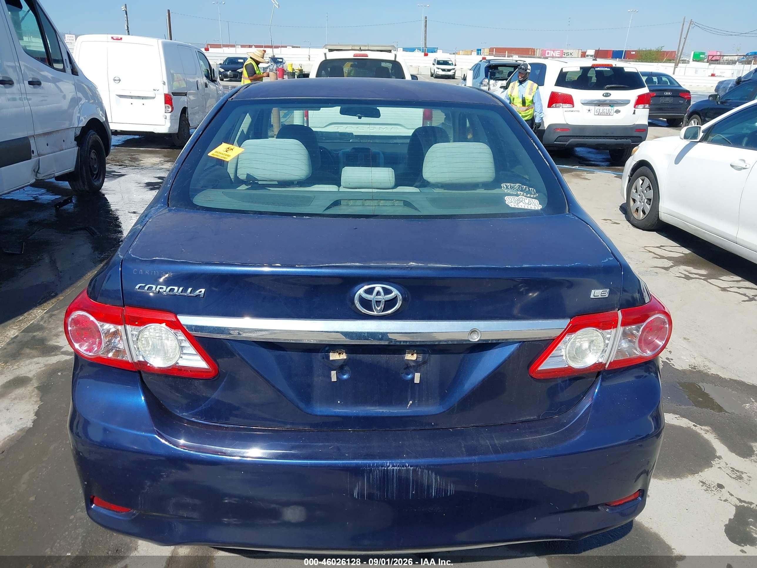 2013 Toyota Corolla Le Синий vin: 5YFBU4EE0DP087189