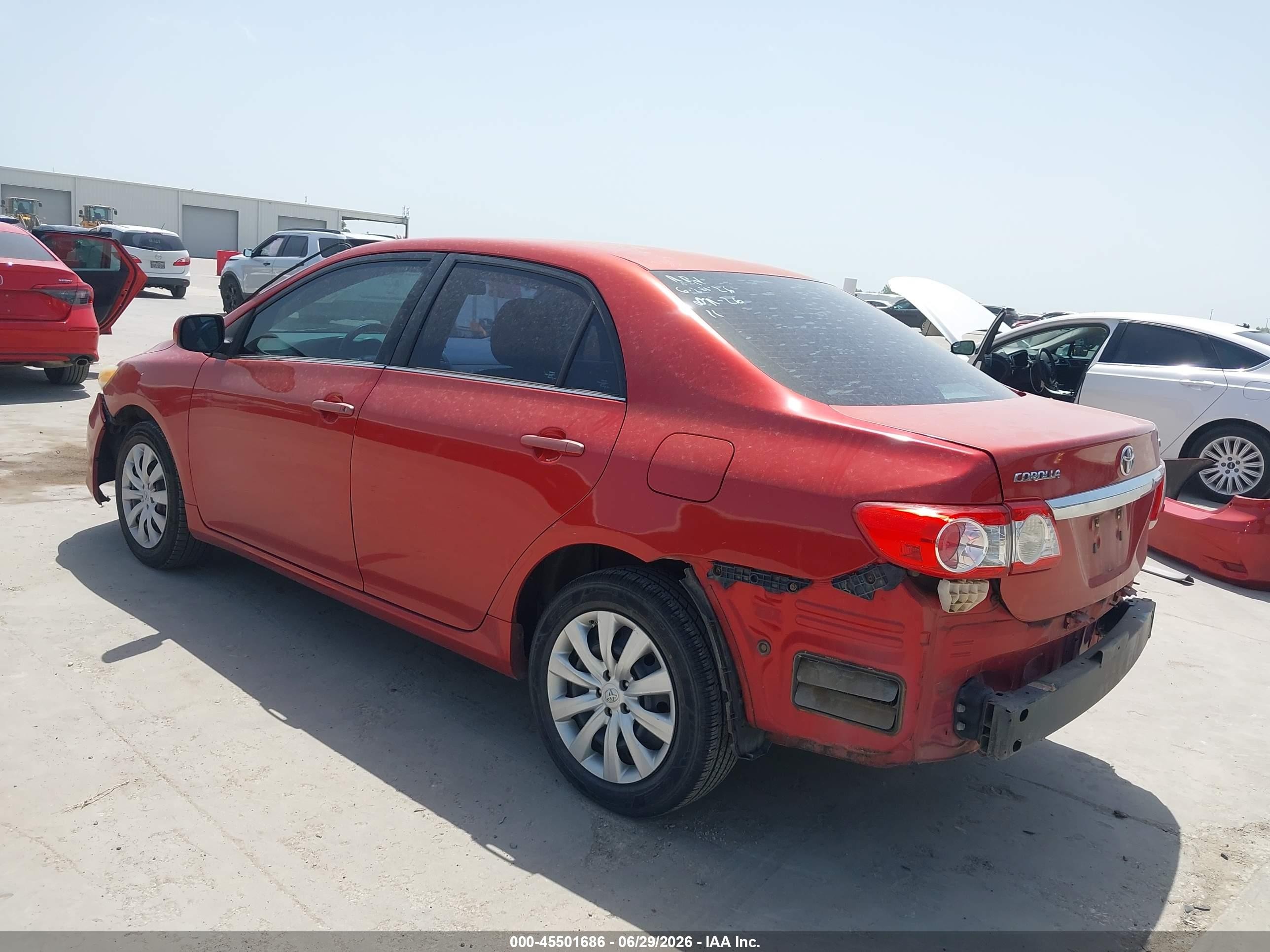 2013 Toyota Corolla Le Бордовый vin: 5YFBU4EE0DP092179