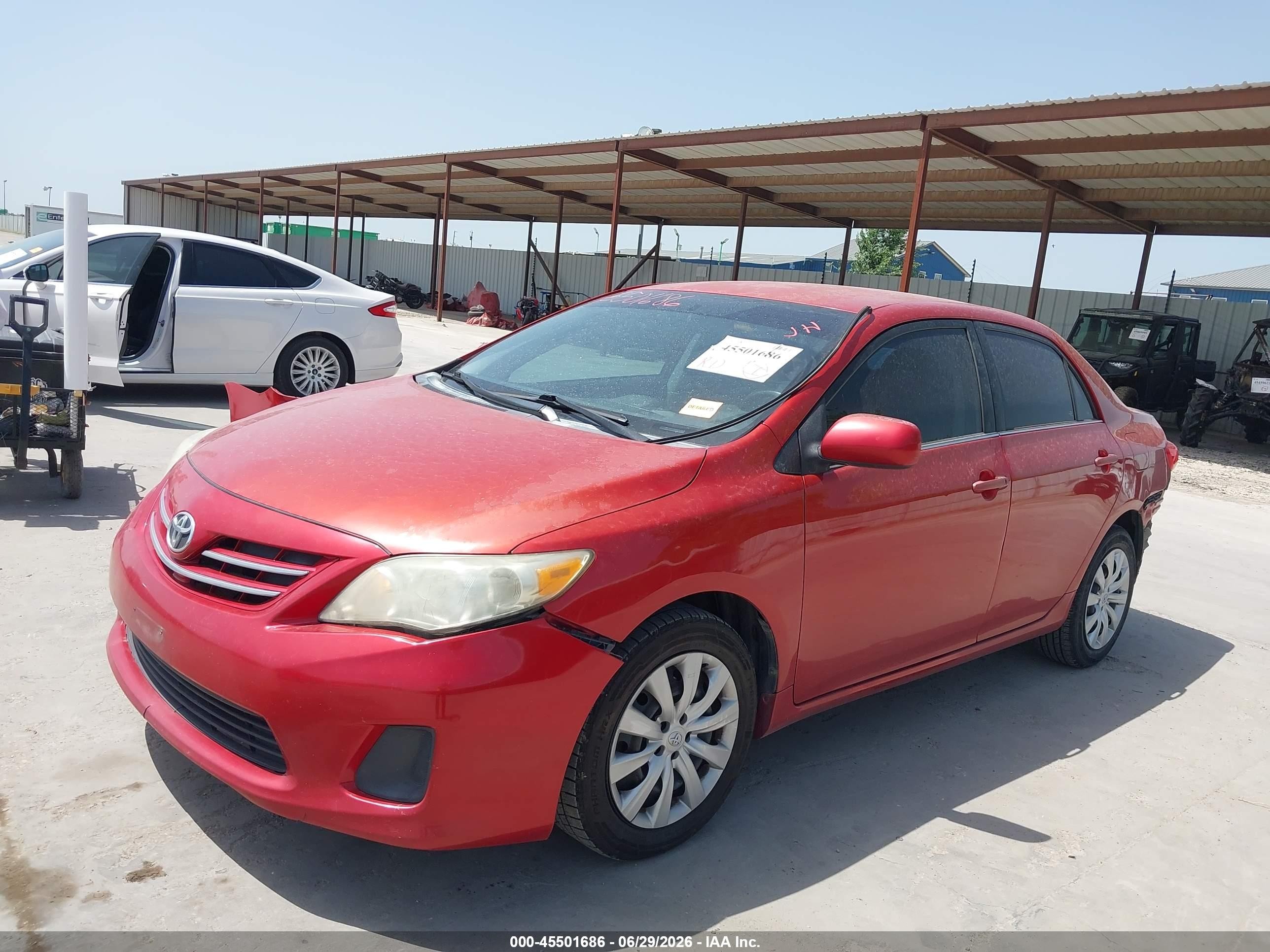 2013 Toyota Corolla Le Бордовый vin: 5YFBU4EE0DP092179