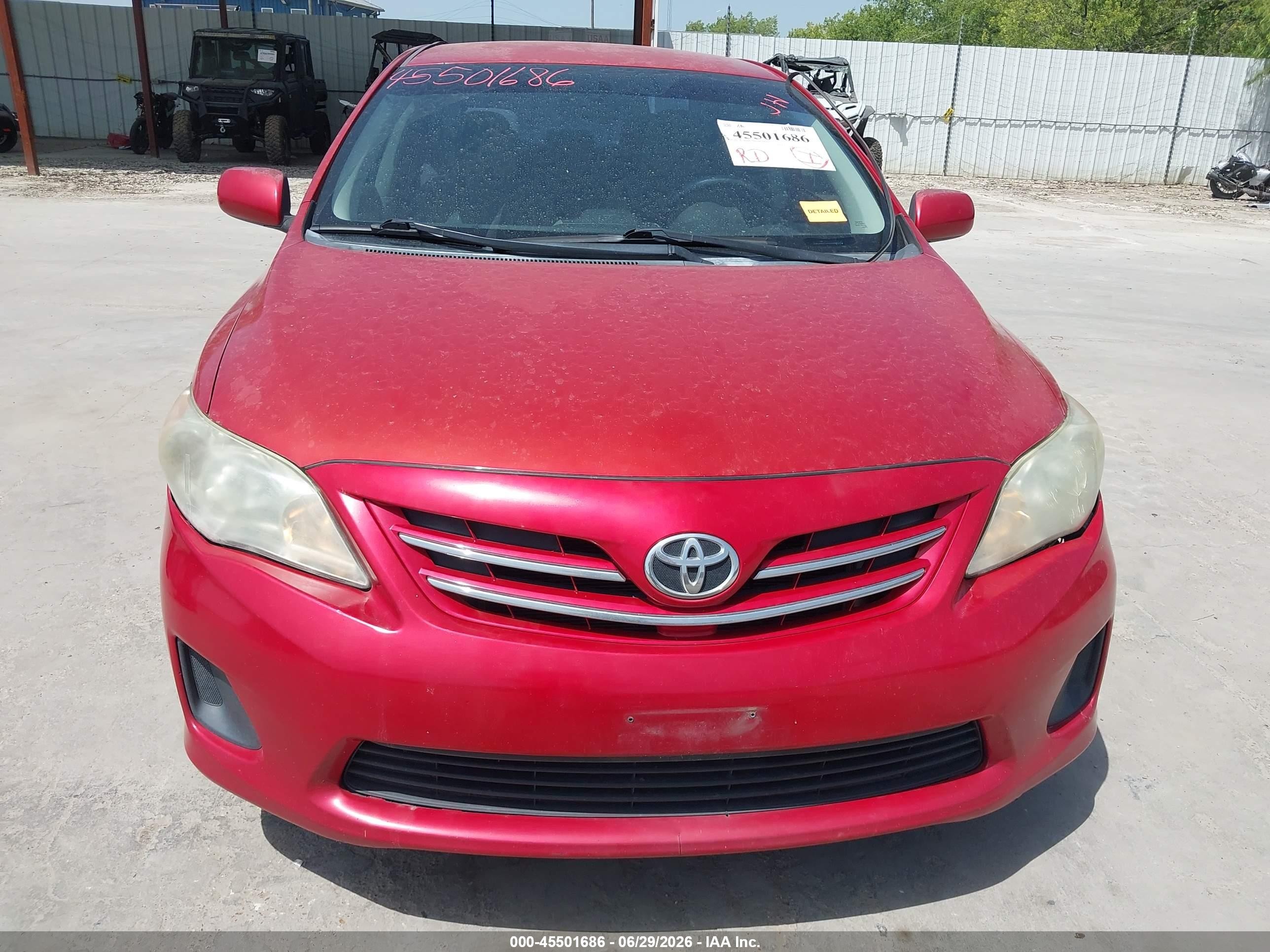 2013 Toyota Corolla Le Бордовый vin: 5YFBU4EE0DP092179