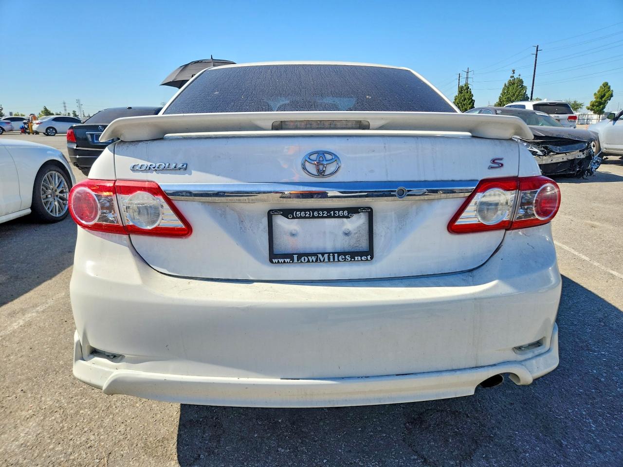2013 Toyota Corolla S White vin: 5YFBU4EE0DP094059