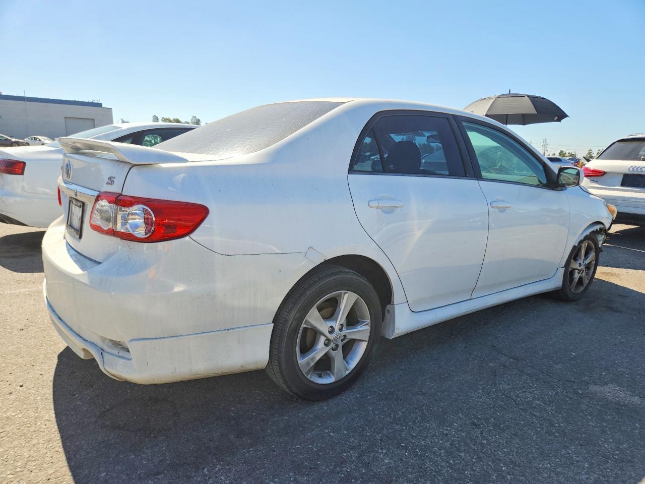 2013 Toyota Corolla S White vin: 5YFBU4EE0DP094059