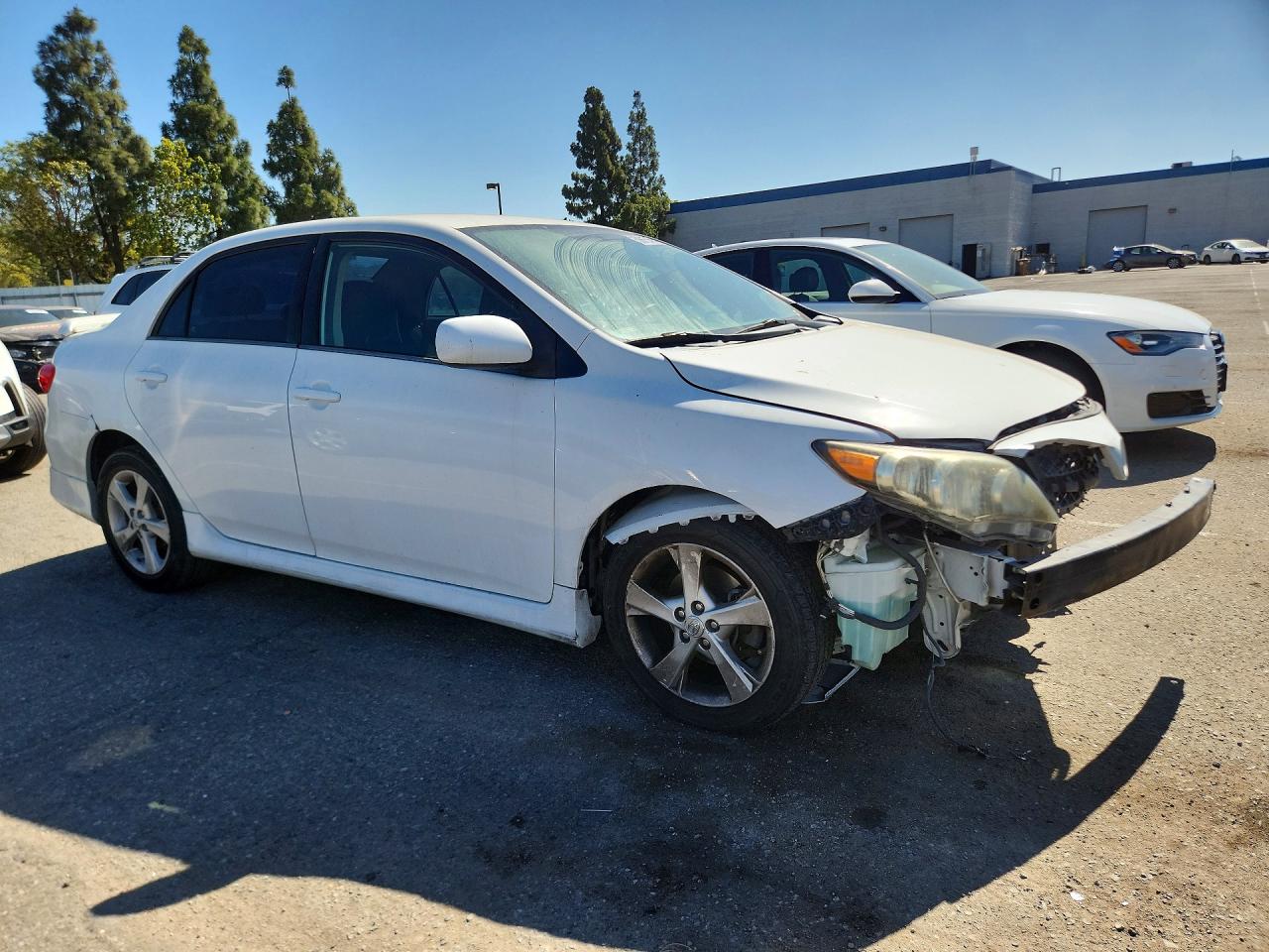 2013 Toyota Corolla S White vin: 5YFBU4EE0DP094059