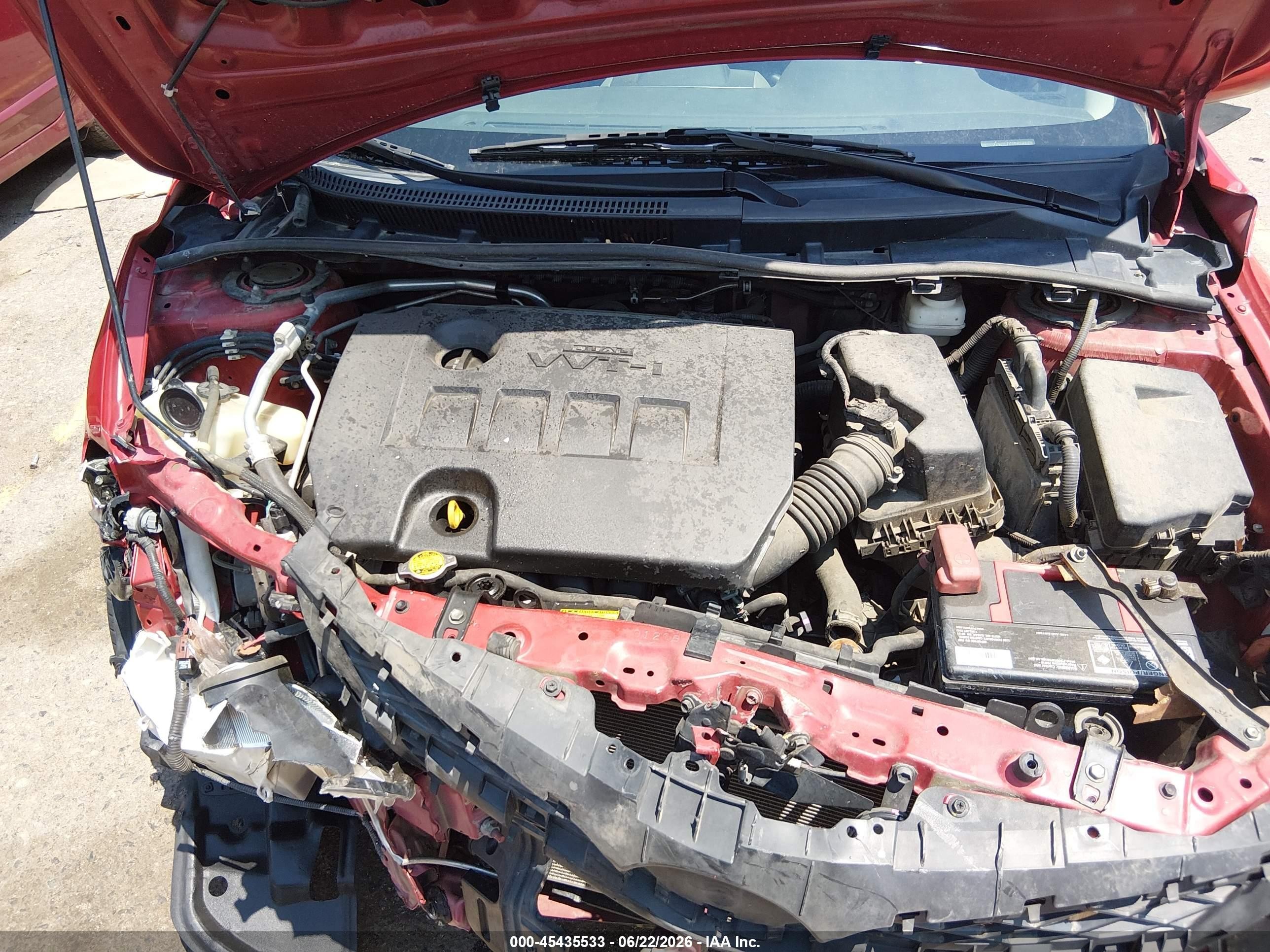 2013 Toyota Corolla S Red vin: 5YFBU4EE0DP102080