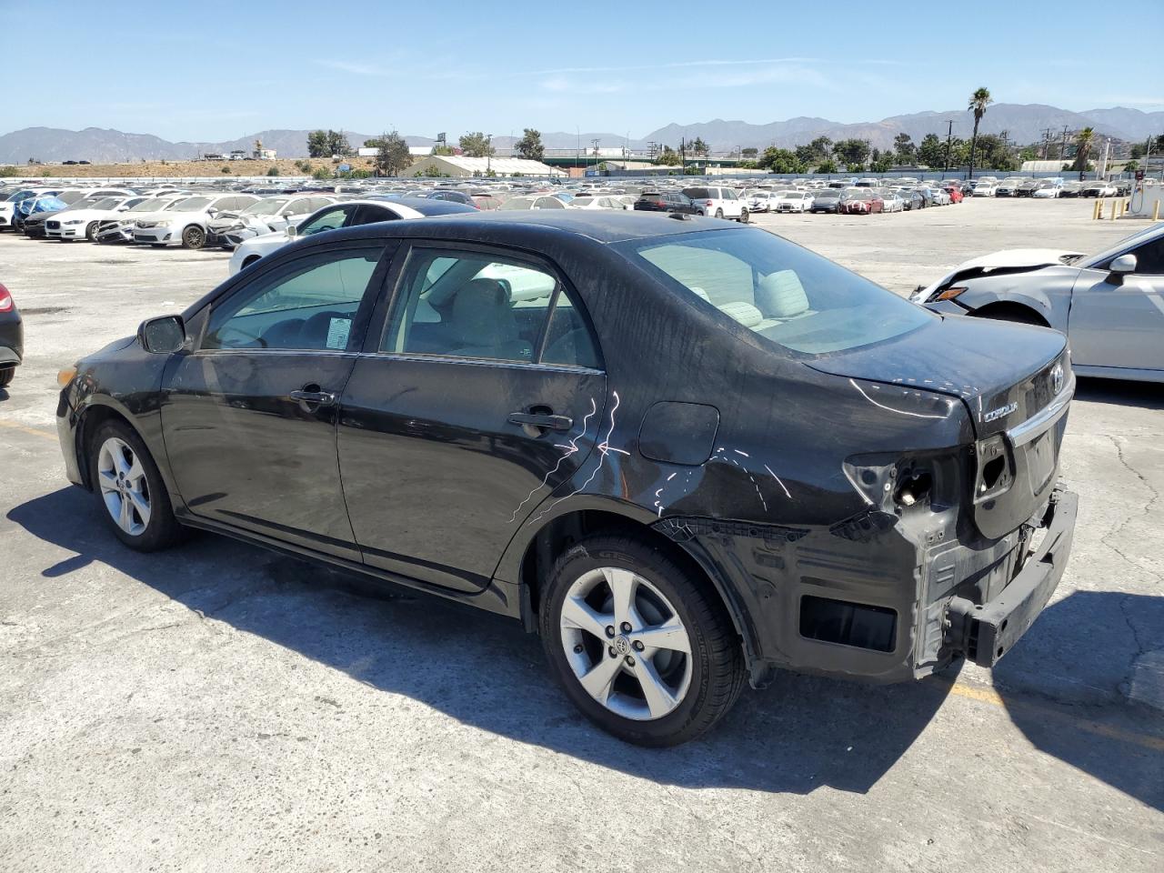 2013 Toyota Corolla Base Black vin: 5YFBU4EE0DP106808