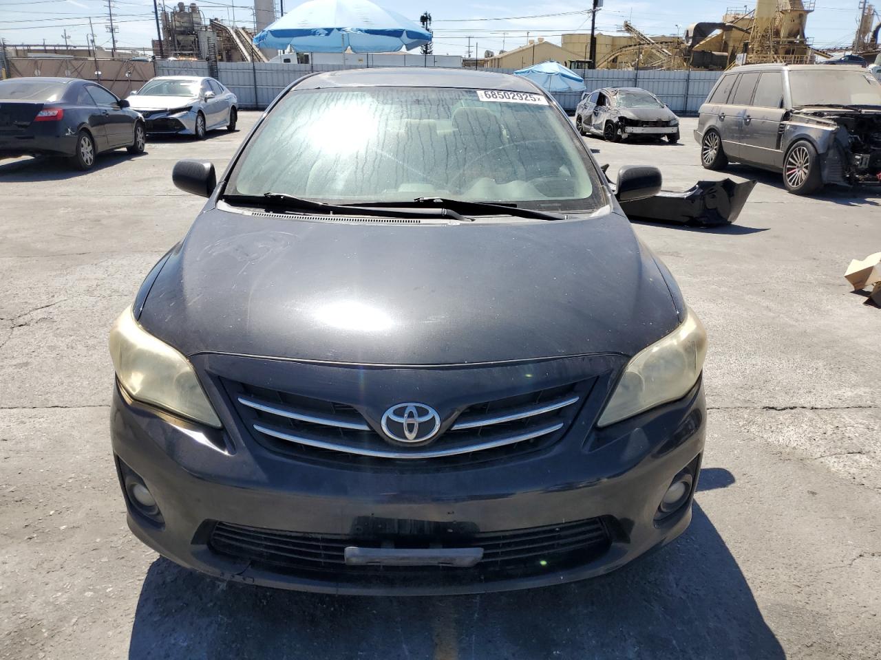 2013 Toyota Corolla Base Black vin: 5YFBU4EE0DP106808