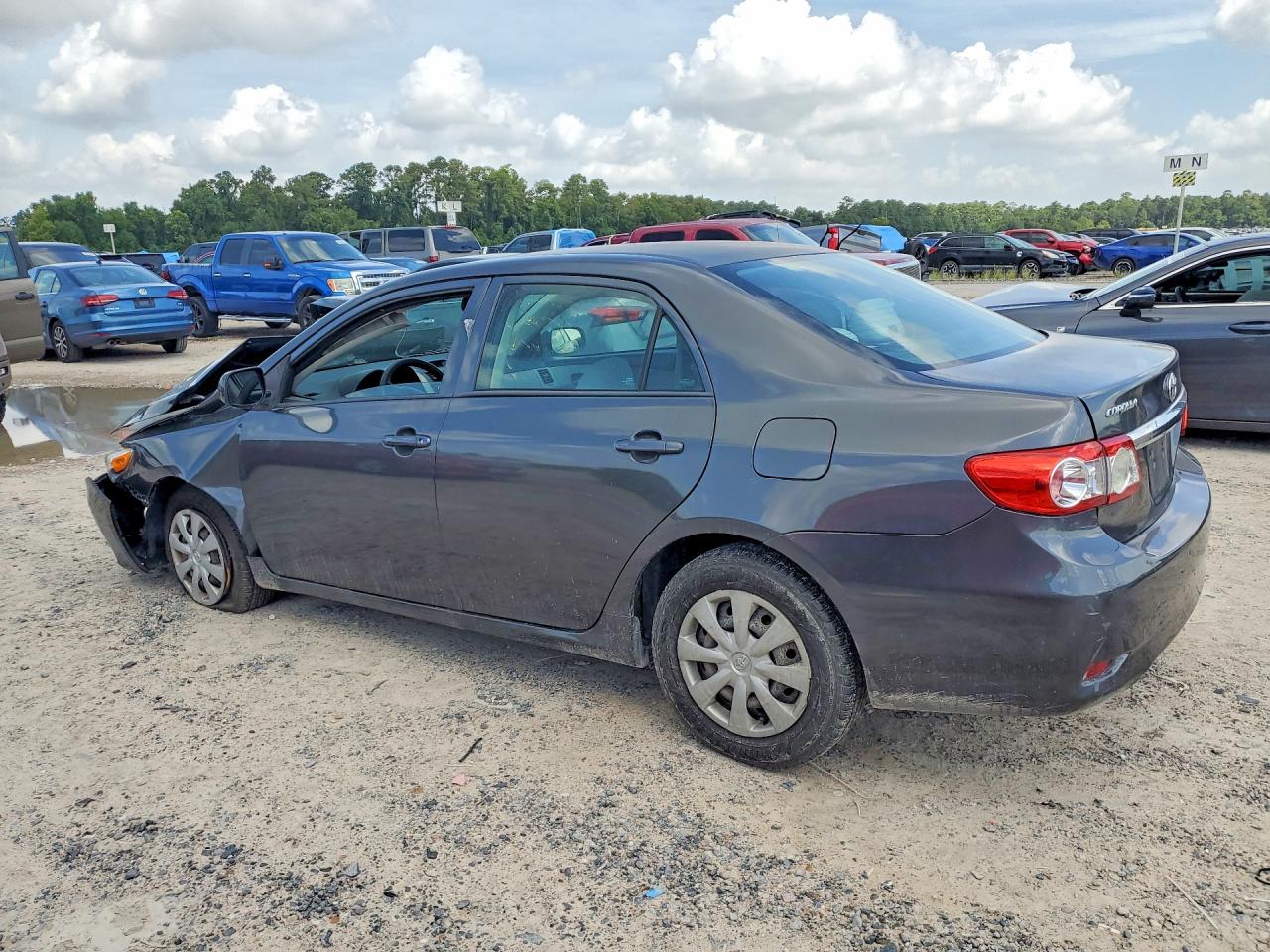 2013 Toyota Corolla L Серый vin: 5YFBU4EE0DP109496