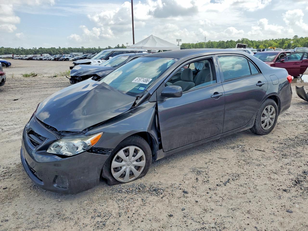 2013 Toyota Corolla L Серый vin: 5YFBU4EE0DP109496