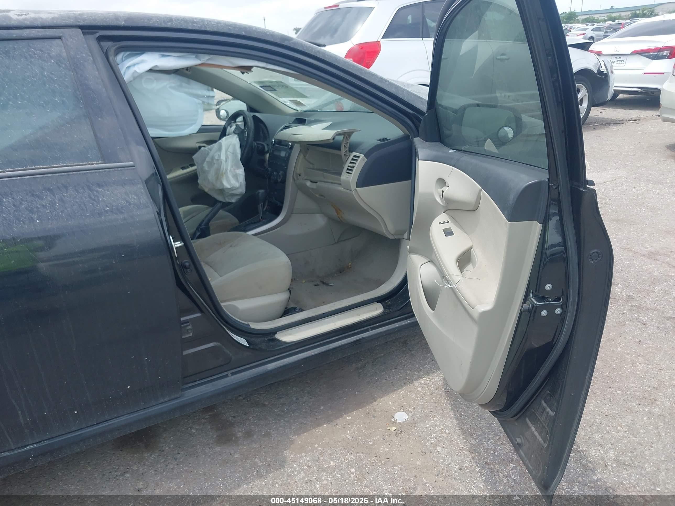 2013 Toyota Corolla L Black vin: 5YFBU4EE0DP114309