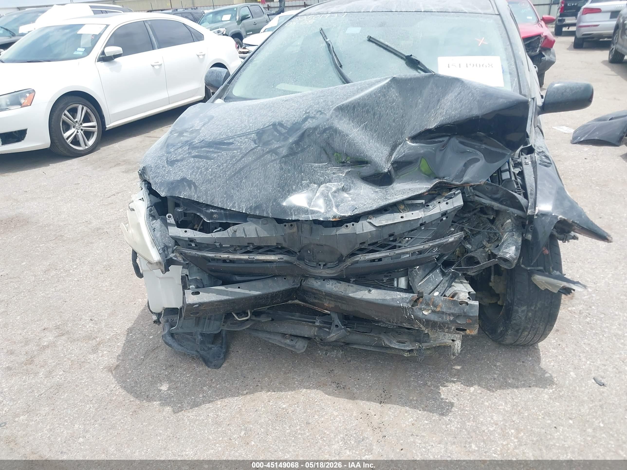 2013 Toyota Corolla L Black vin: 5YFBU4EE0DP114309