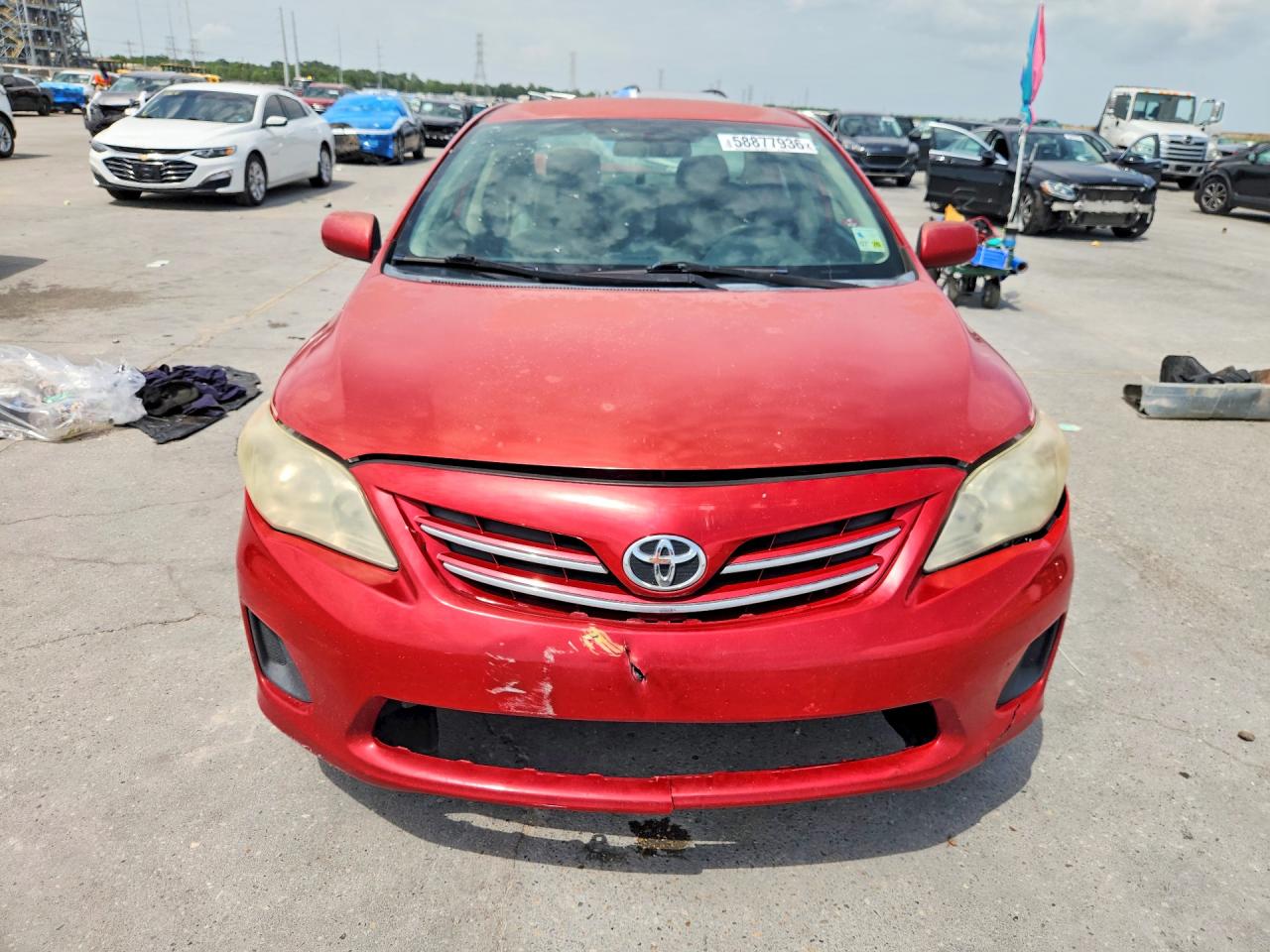 2013 Toyota Corolla Le Red vin: 5YFBU4EE0DP128484
