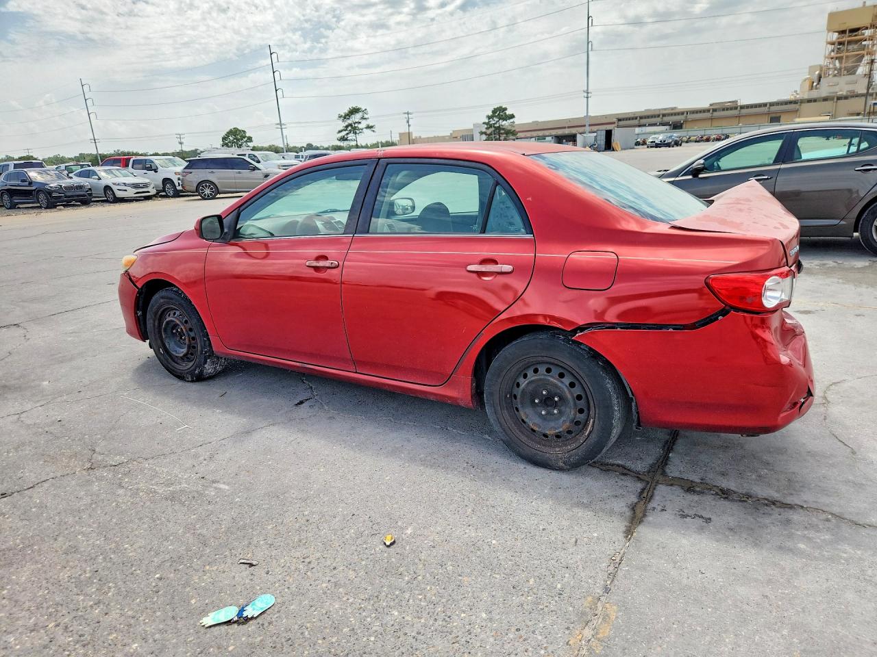2013 Toyota Corolla Le Red vin: 5YFBU4EE0DP128484