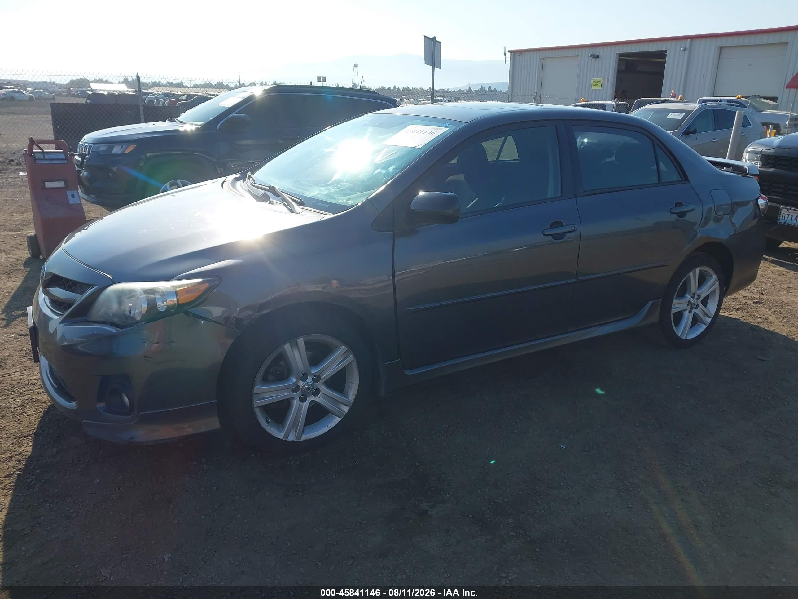 2013 Toyota Corolla S Серый vin: 5YFBU4EE0DP137959