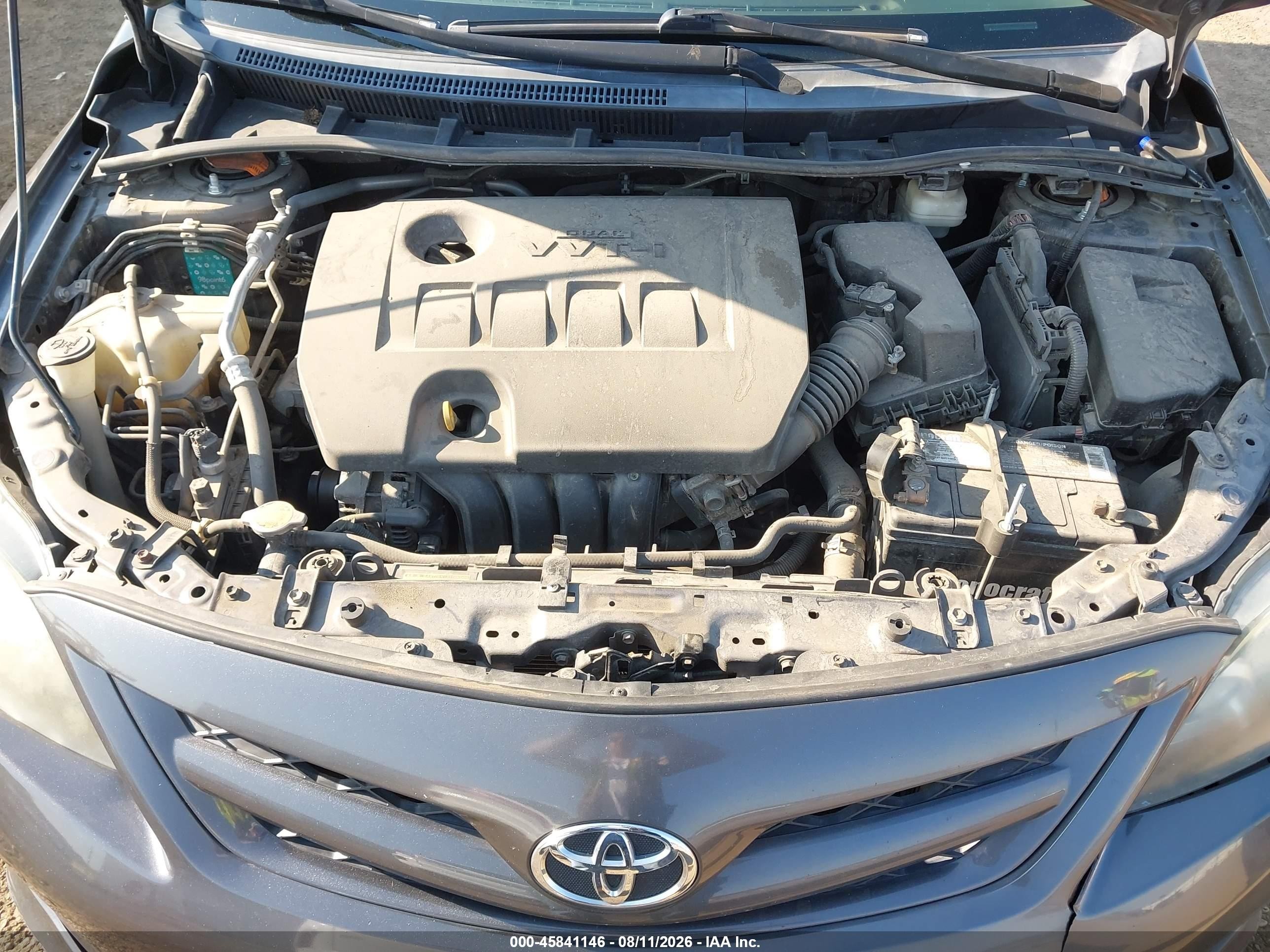 2013 Toyota Corolla S Серый vin: 5YFBU4EE0DP137959