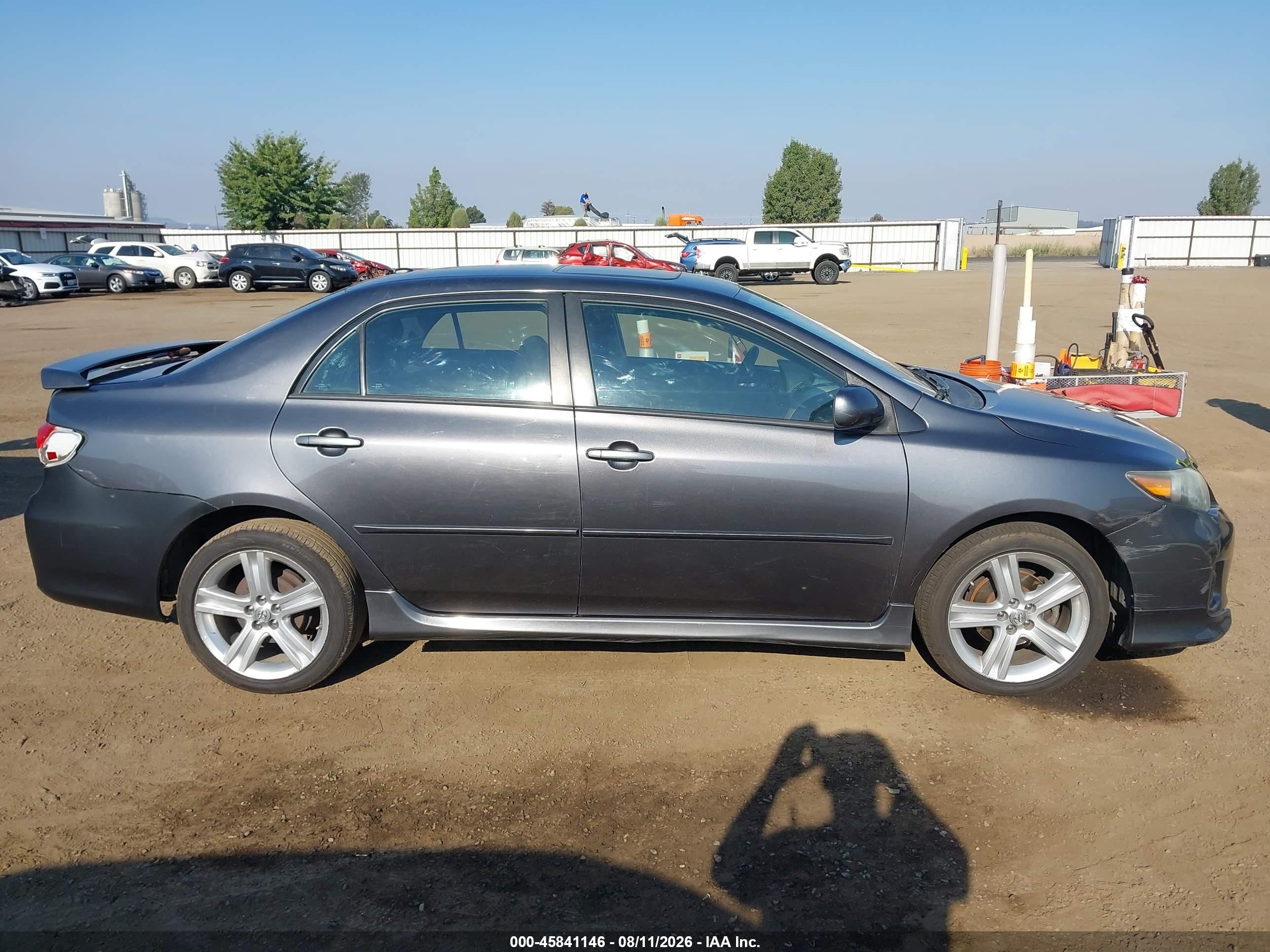 2013 Toyota Corolla S Серый vin: 5YFBU4EE0DP137959