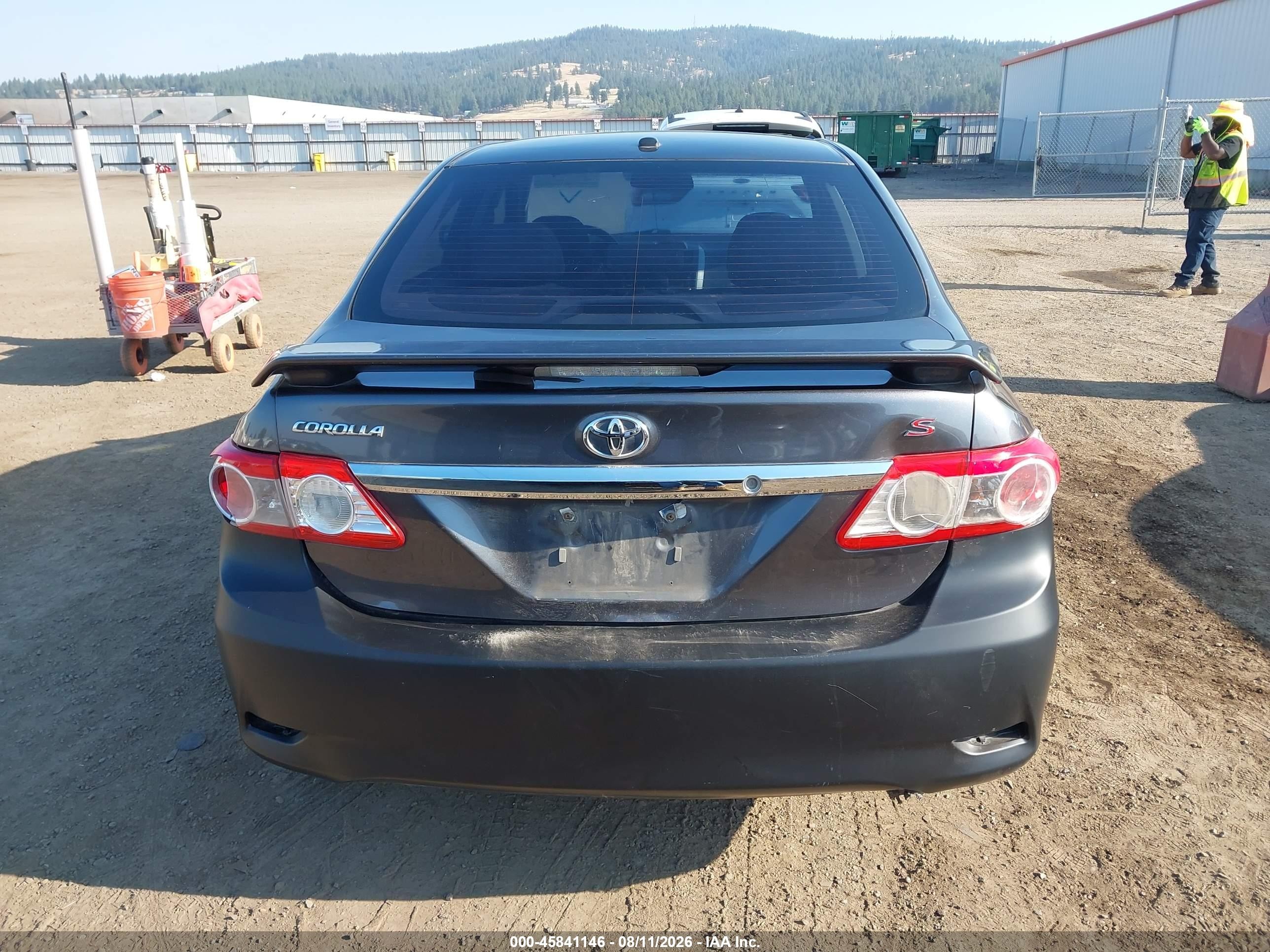 2013 Toyota Corolla S Серый vin: 5YFBU4EE0DP137959