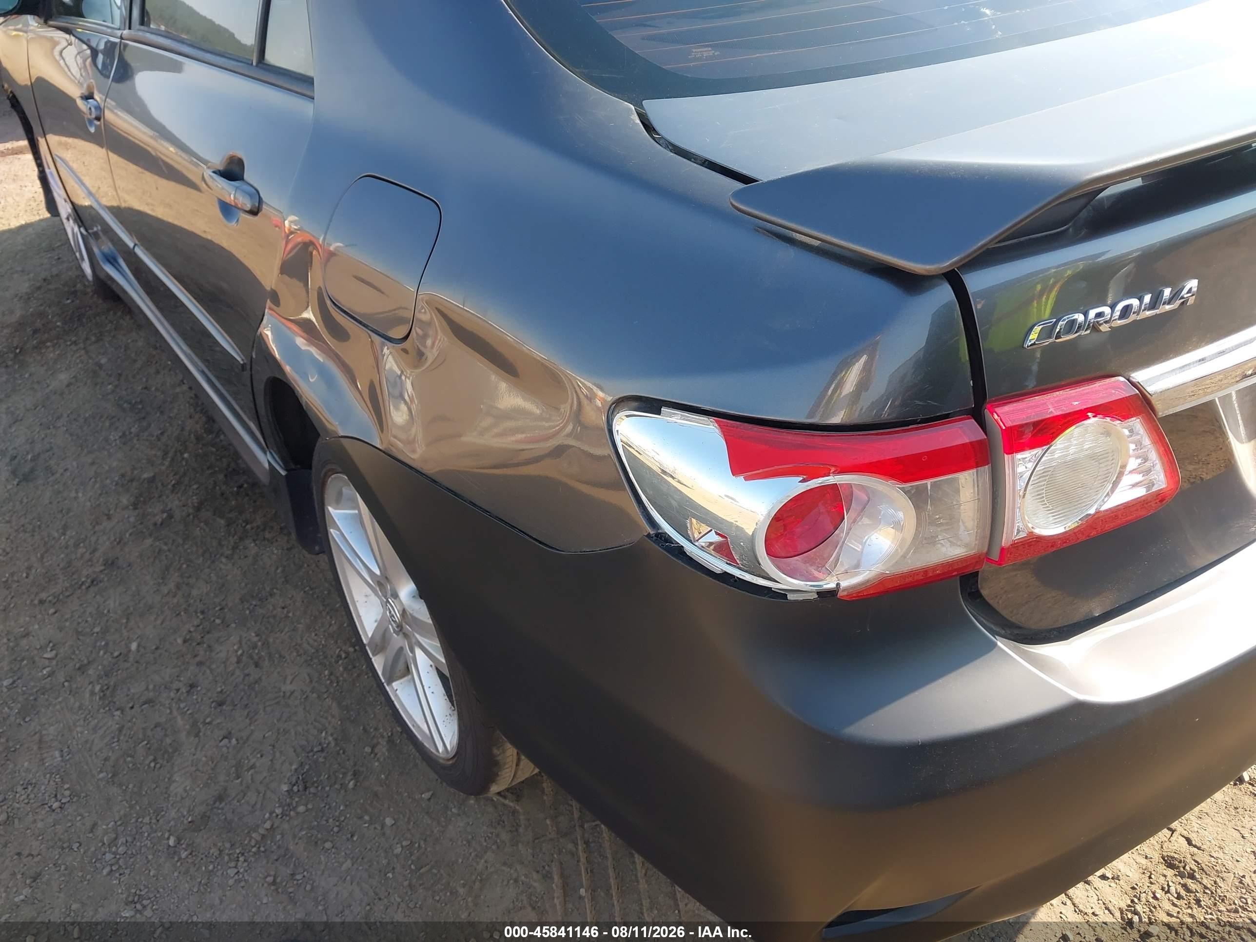 2013 Toyota Corolla S Серый vin: 5YFBU4EE0DP137959