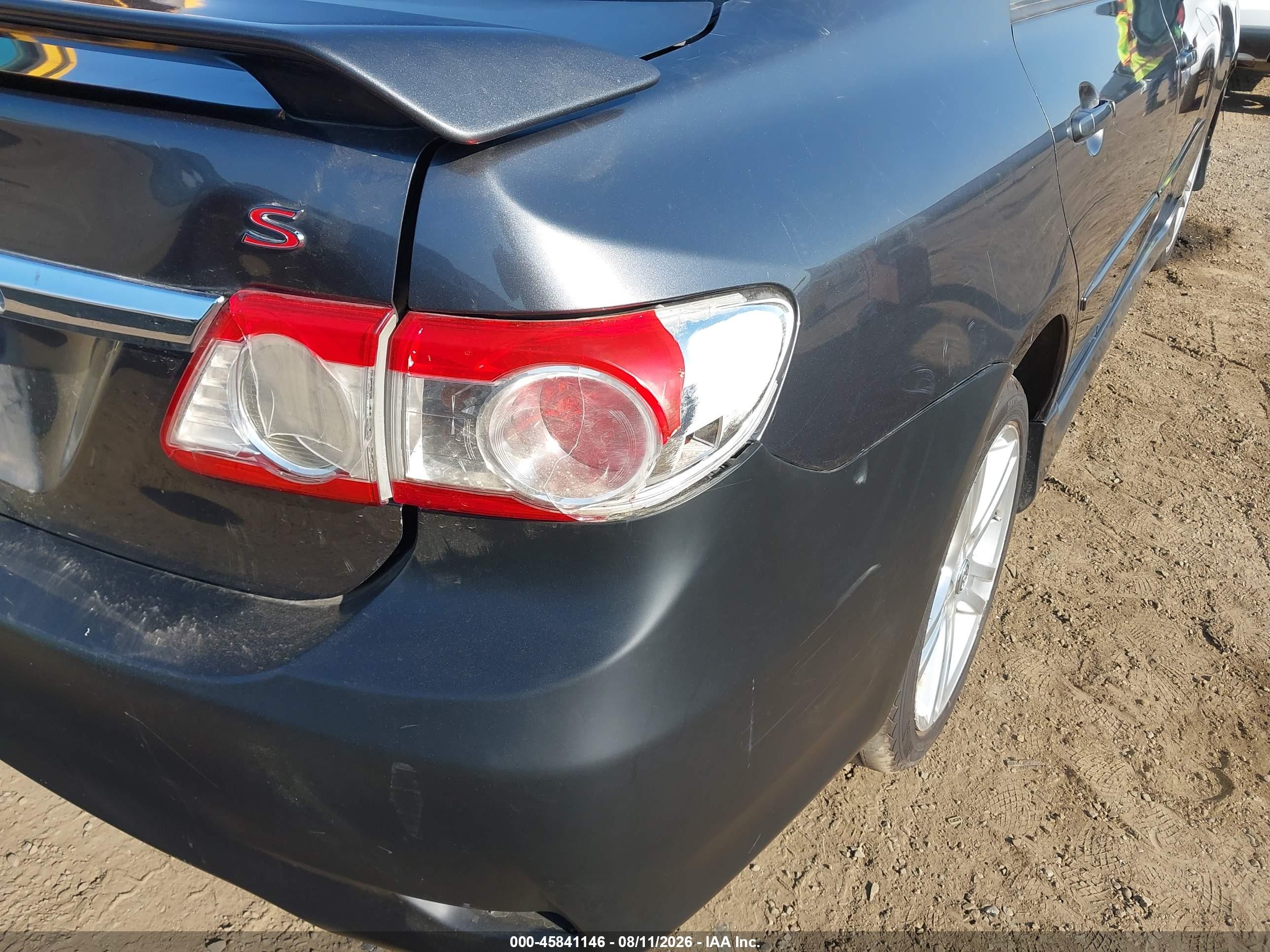 2013 Toyota Corolla S Серый vin: 5YFBU4EE0DP137959