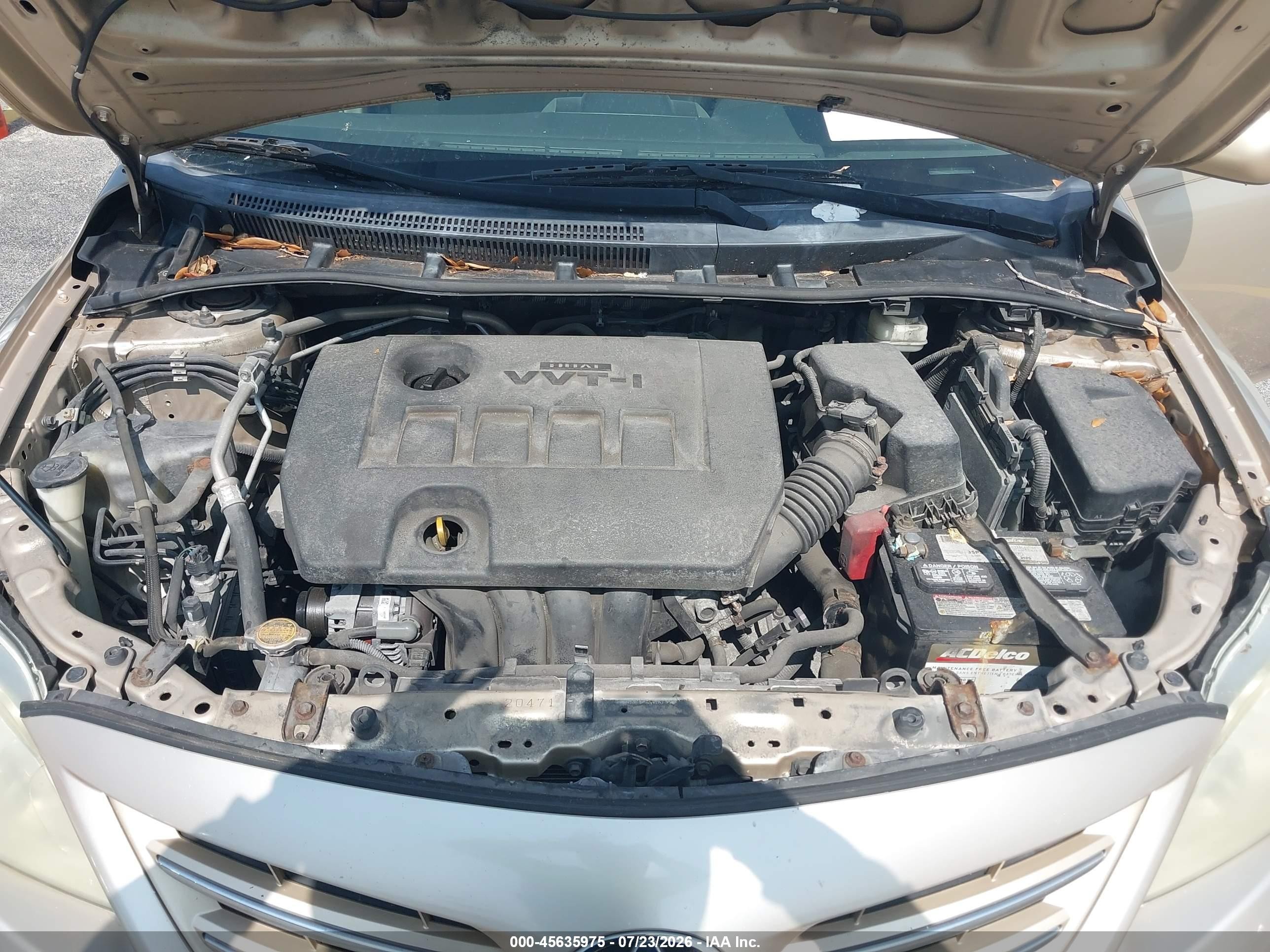 2013 Toyota Corolla Le Золотой vin: 5YFBU4EE0DP171285