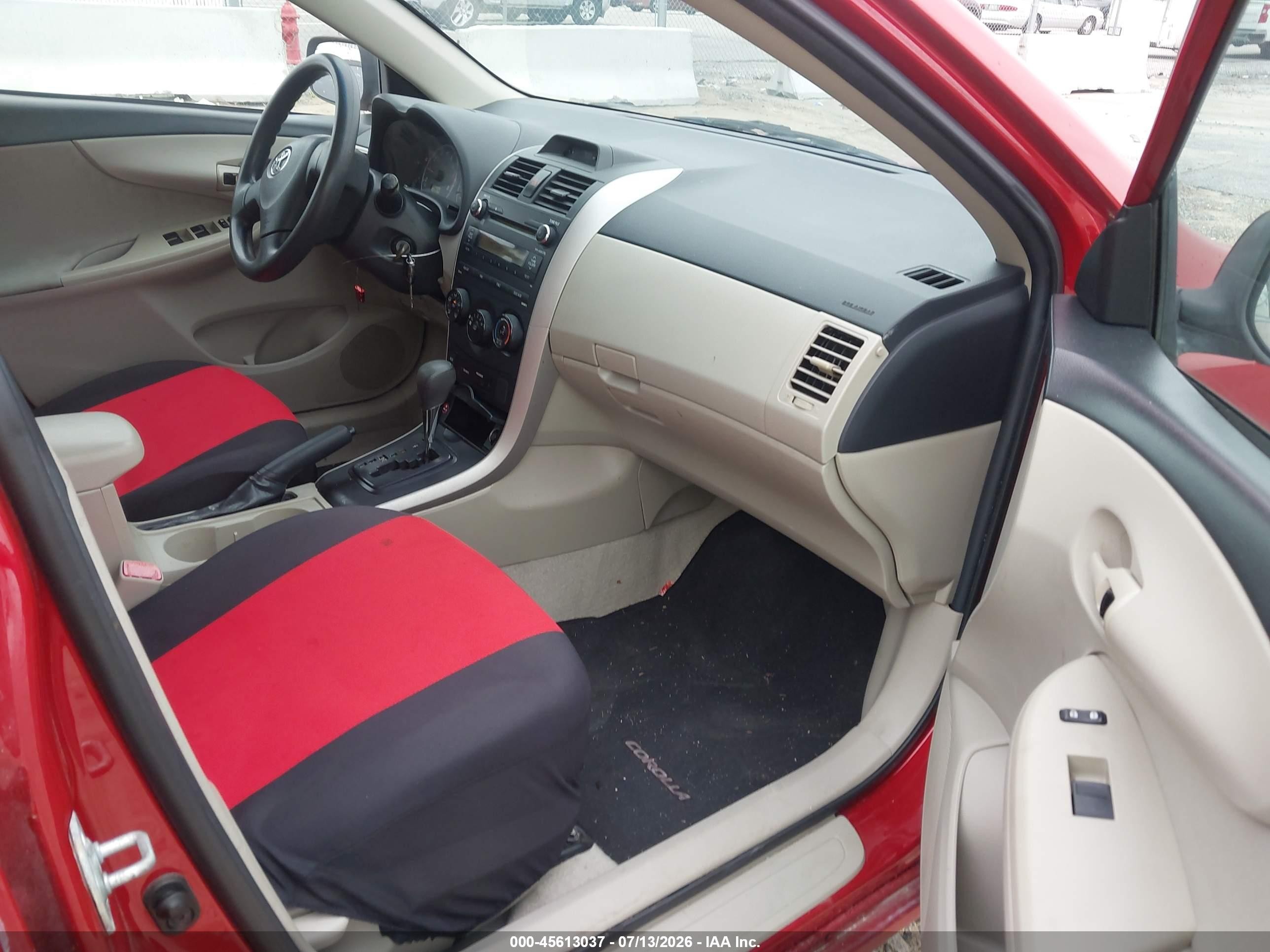 2013 Toyota Corolla L Red vin: 5YFBU4EE0DP179161