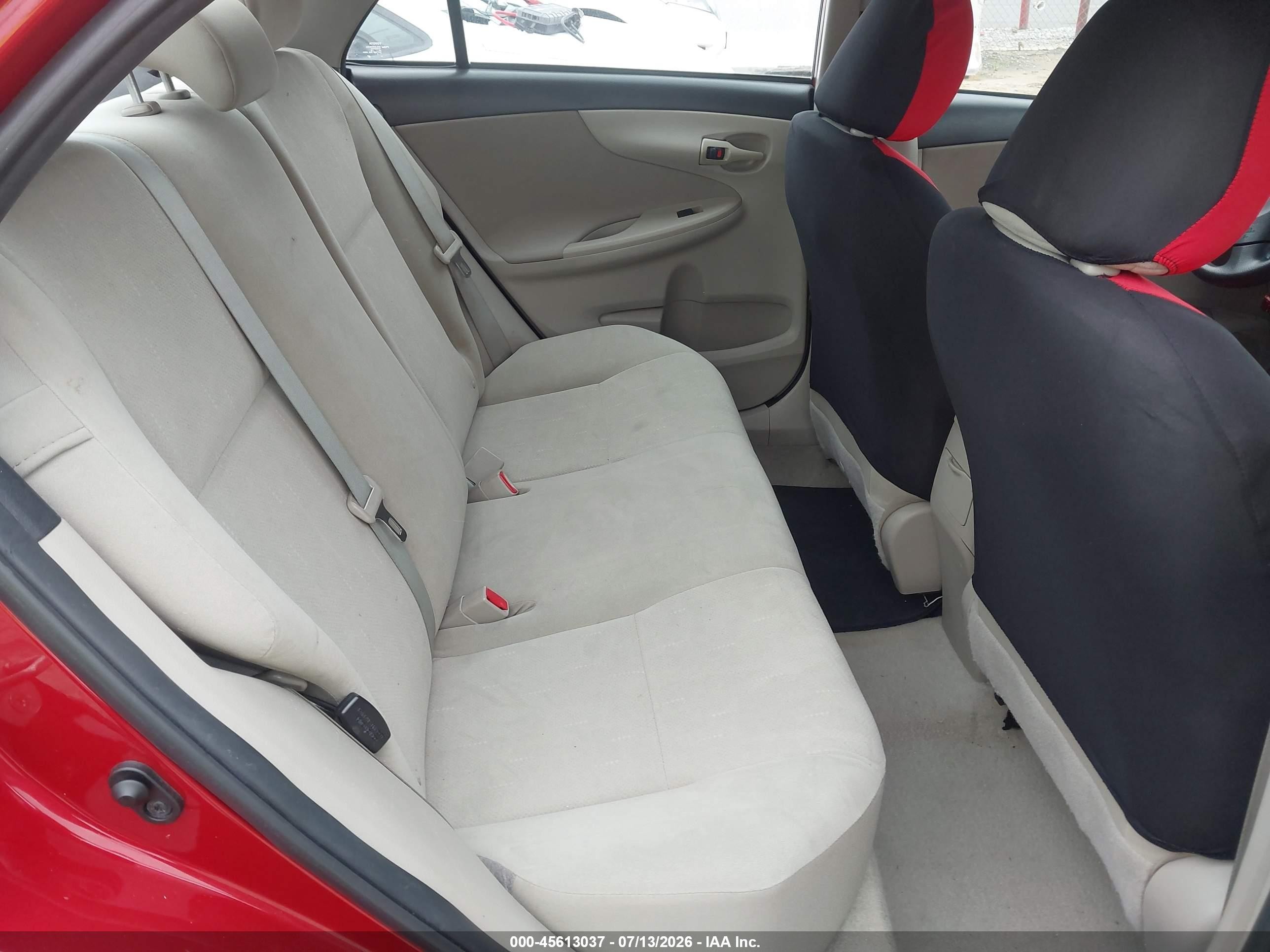 2013 Toyota Corolla L Red vin: 5YFBU4EE0DP179161