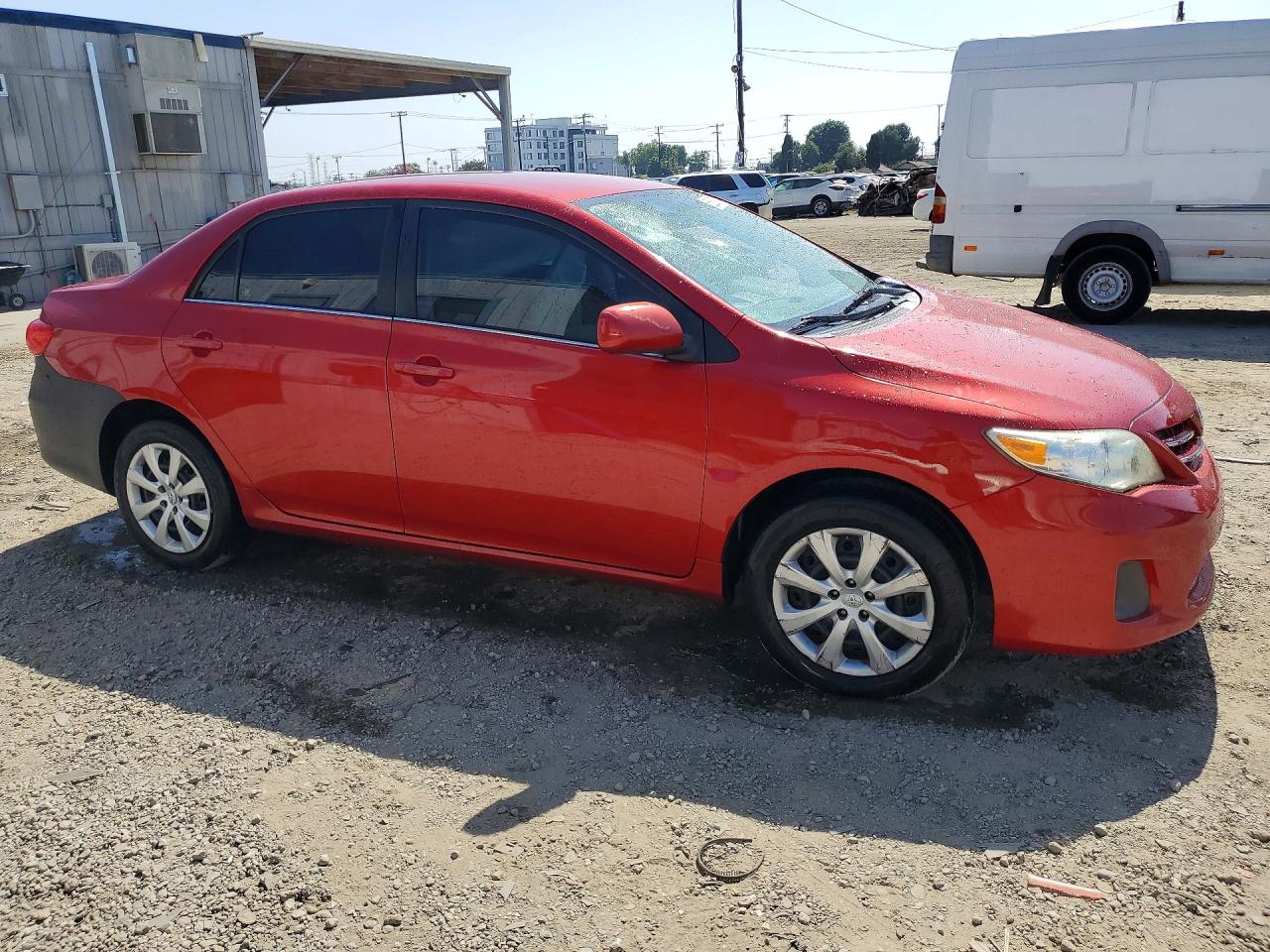 2013 Toyota Corolla Le Red vin: 5YFBU4EE0DP180875
