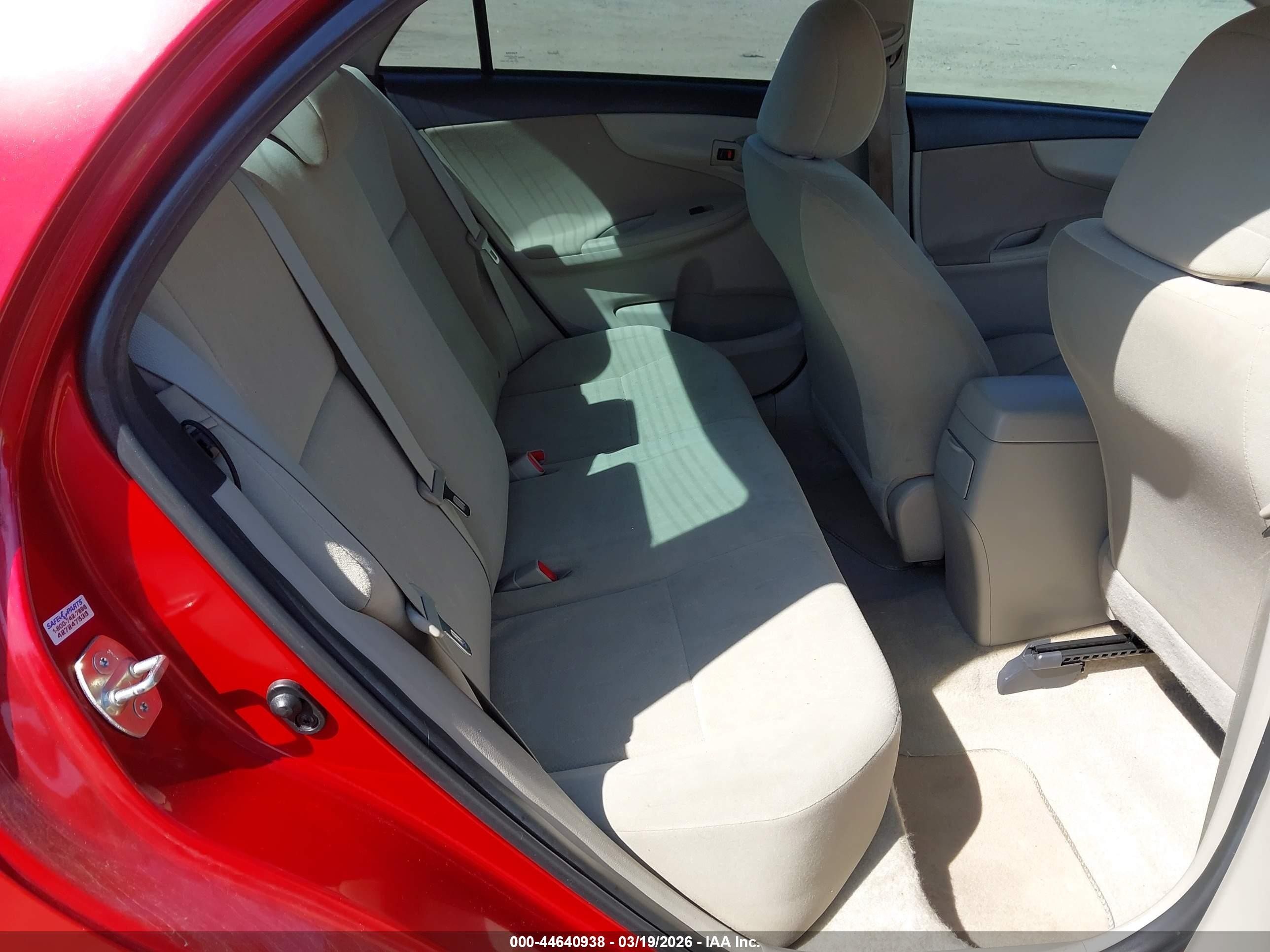 2013 Toyota Corolla L Red vin: 5YFBU4EE0DP198034
