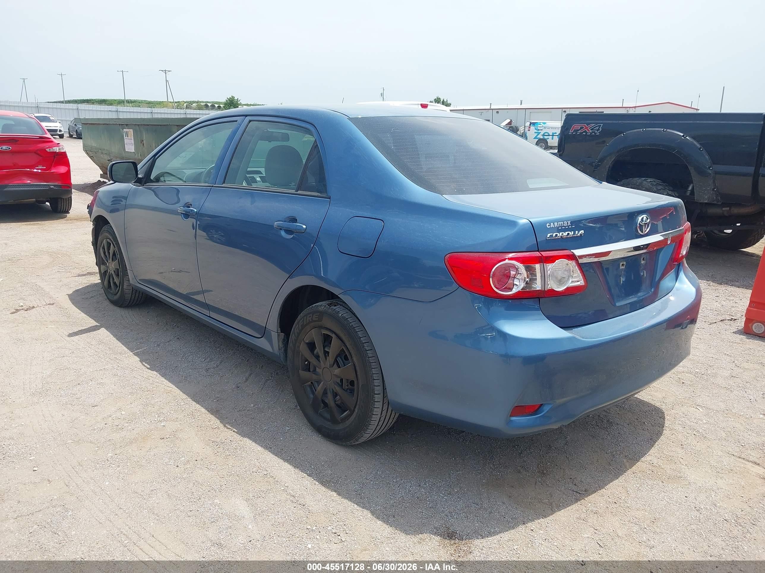 2013 Toyota Corolla L Blue vin: 5YFBU4EE0DP207833