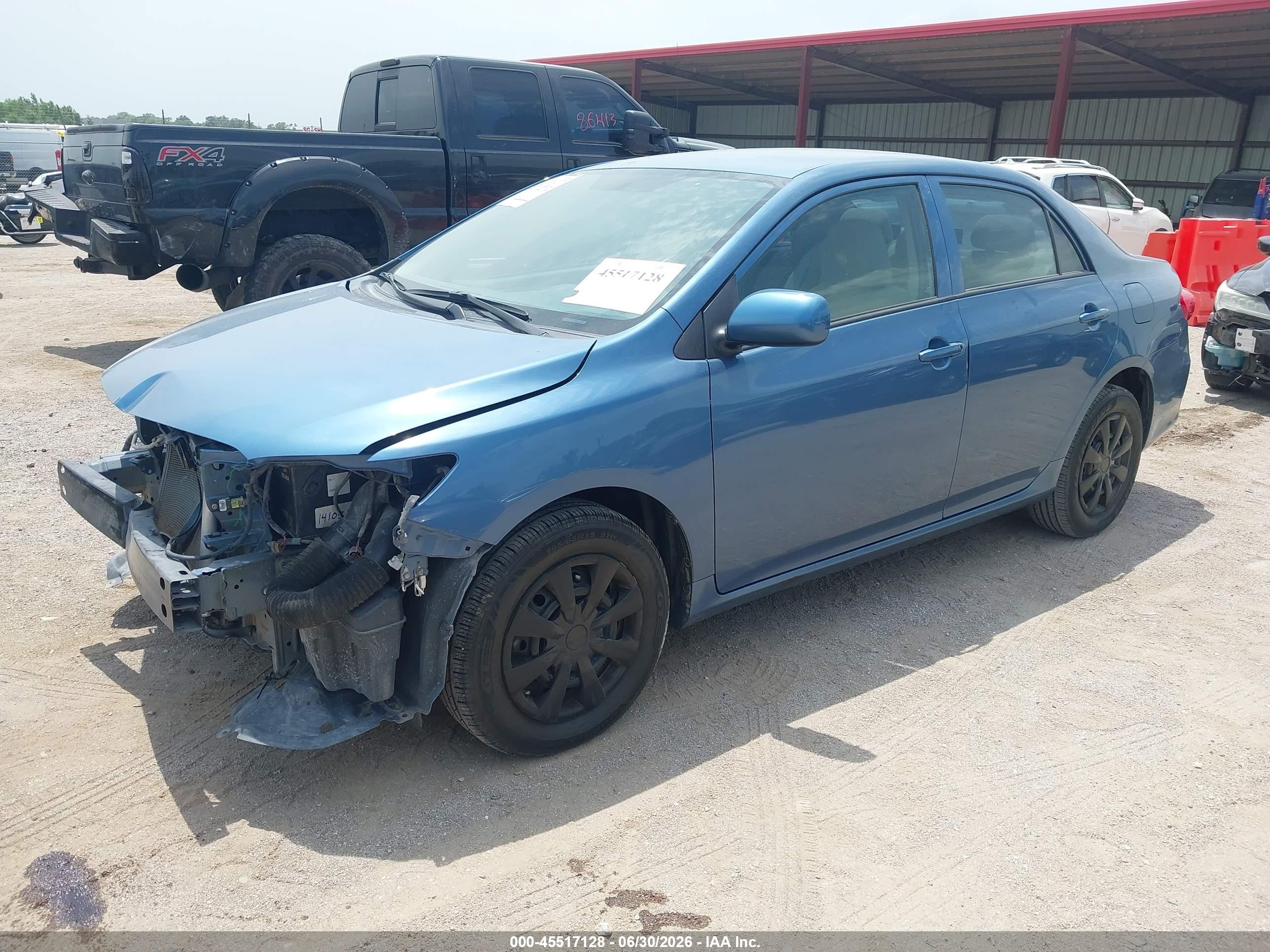 2013 Toyota Corolla L Blue vin: 5YFBU4EE0DP207833