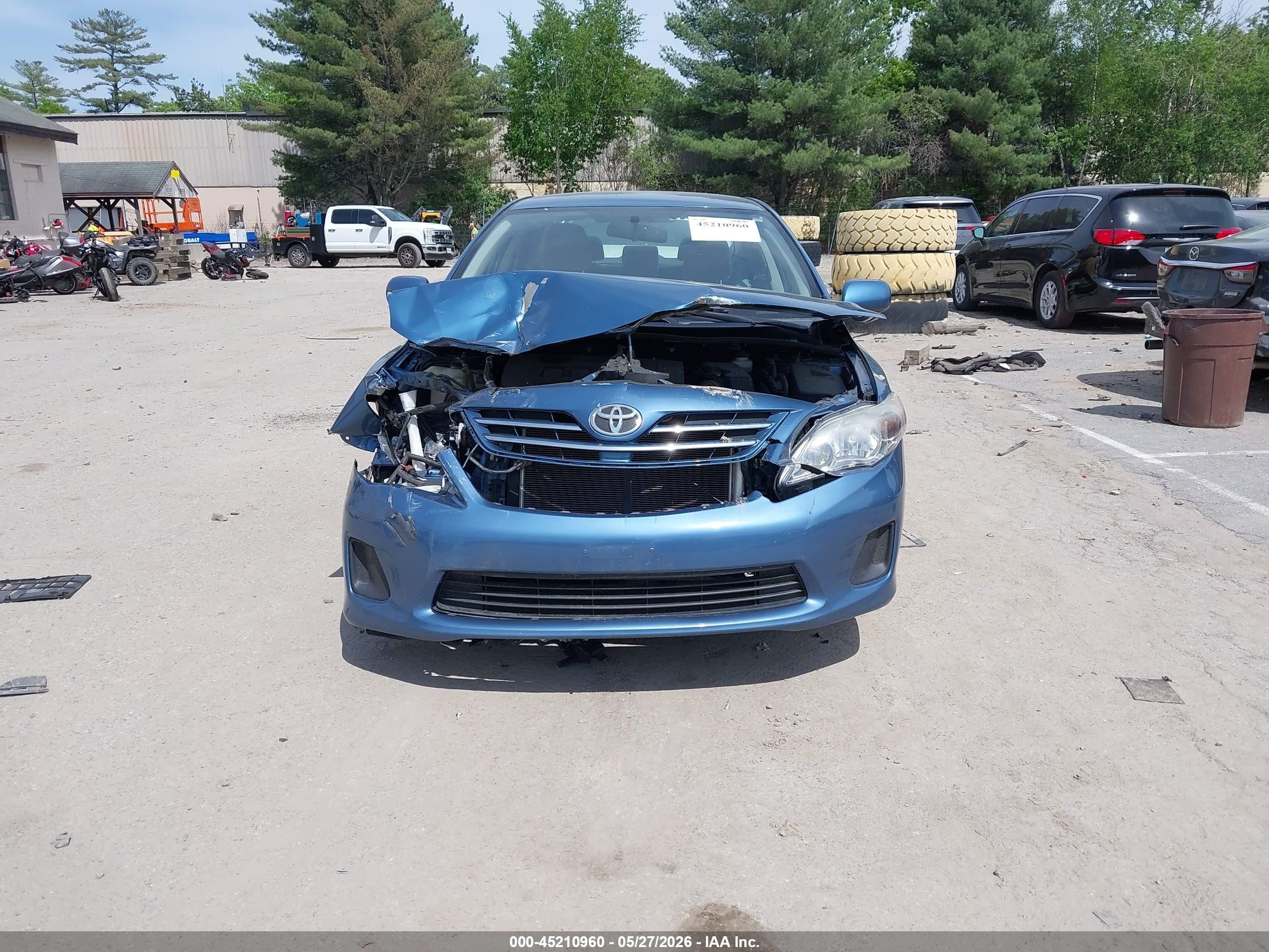 2013 Toyota Corolla Le Синий vin: 5YFBU4EE0DP211204