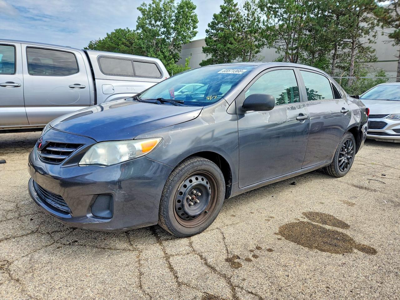 2013 Toyota Corolla Le Gray vin: 5YFBU4EE0DP217326