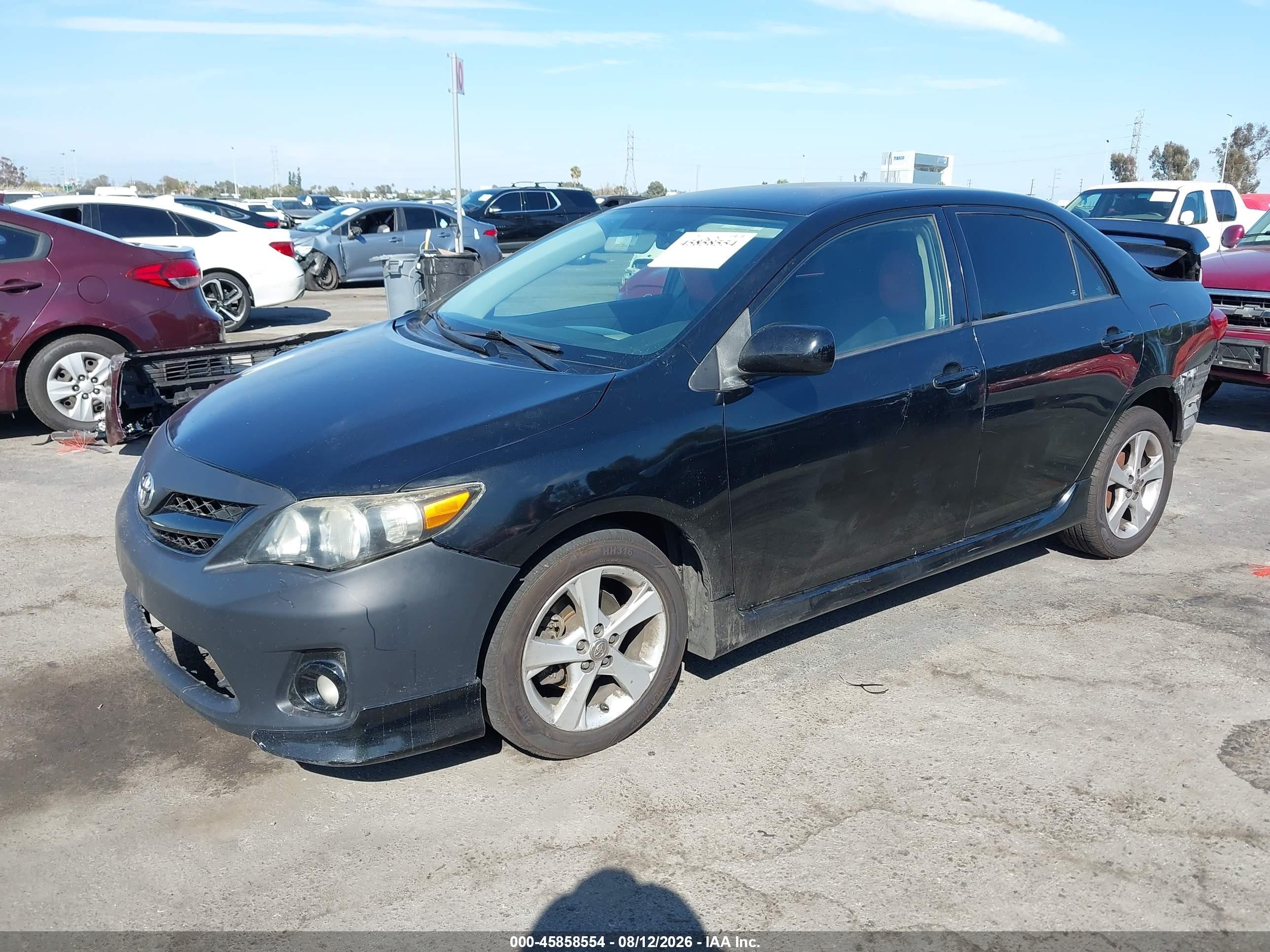 2011 Toyota Corolla S Black vin: 5YFBU4EE1BP002325