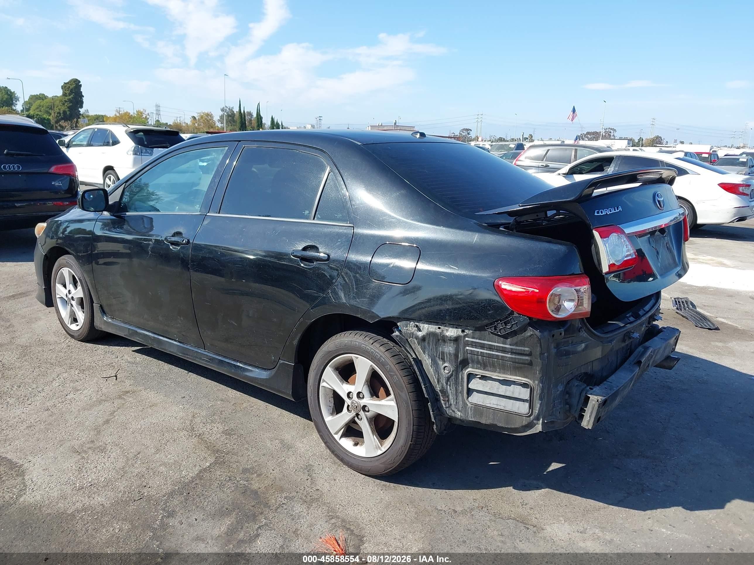 2011 Toyota Corolla S Black vin: 5YFBU4EE1BP002325