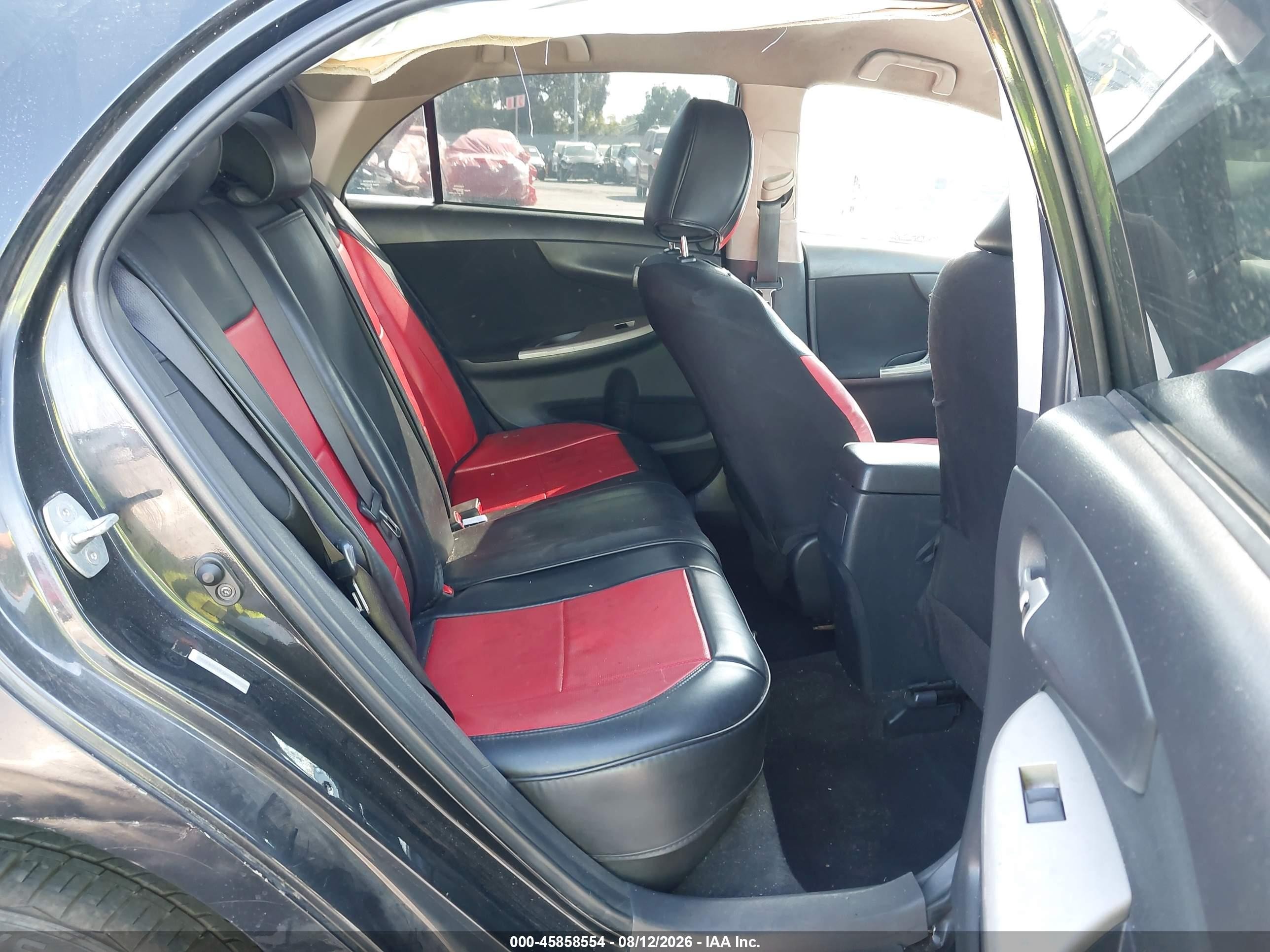 2011 Toyota Corolla S Black vin: 5YFBU4EE1BP002325