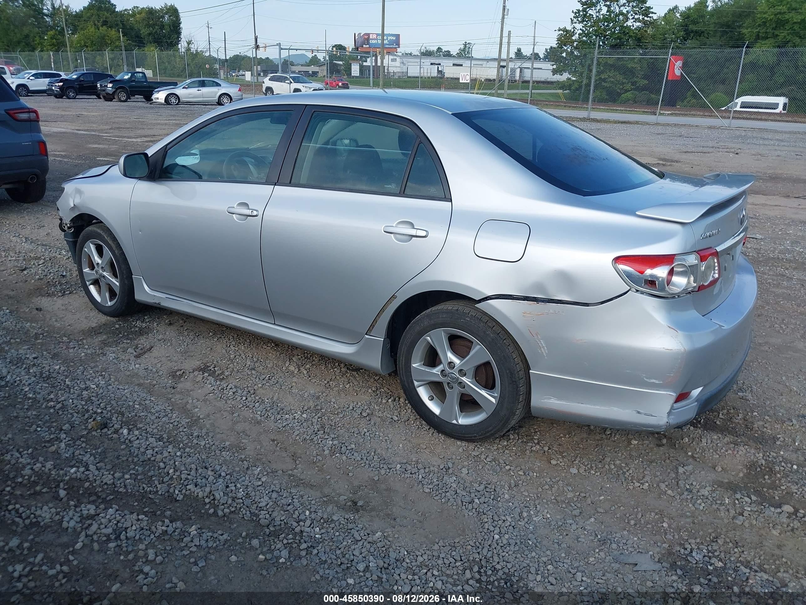 2012 Toyota Corolla S Silver vin: 5YFBU4EE1CP010958