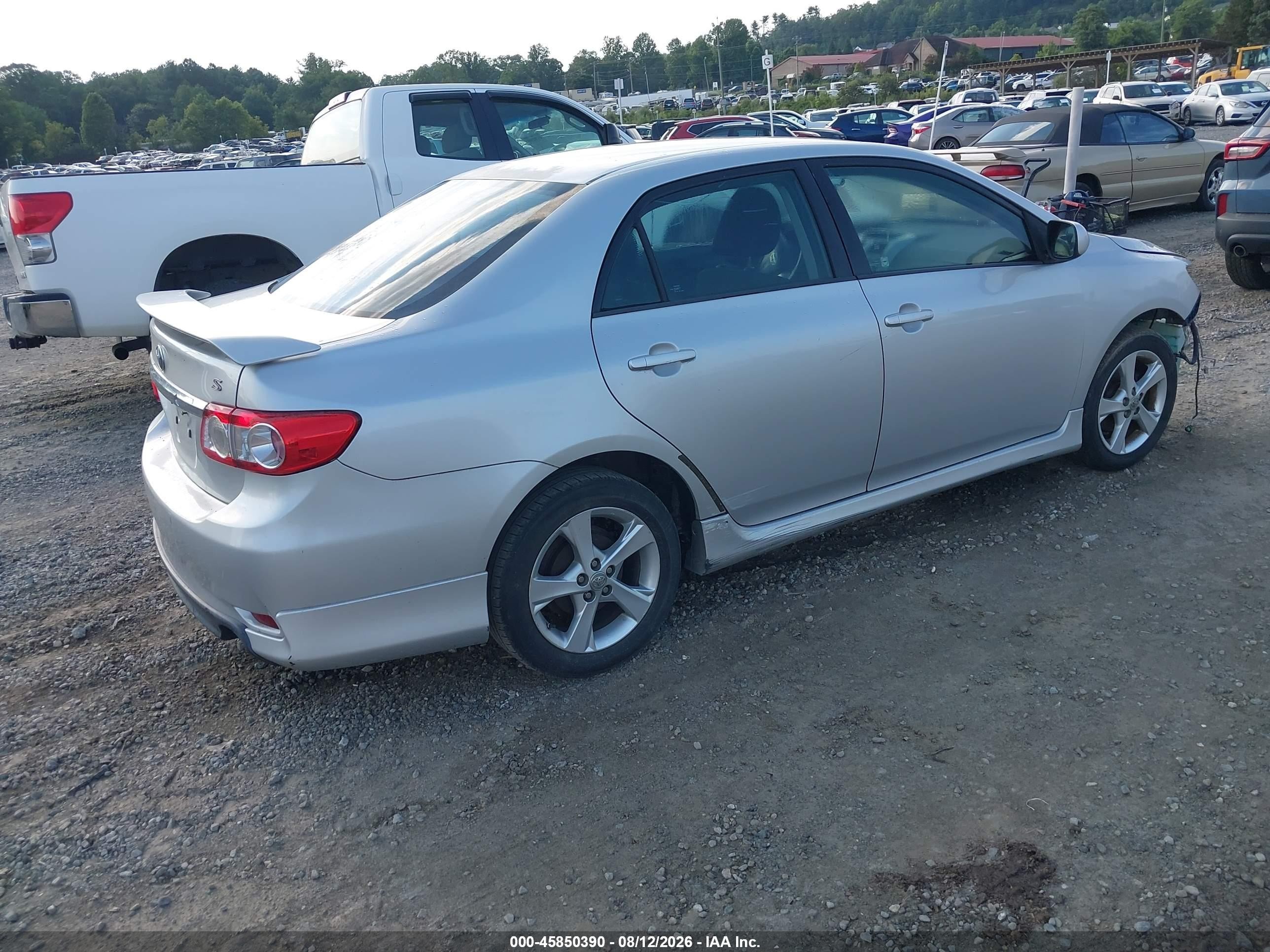 2012 Toyota Corolla S Silver vin: 5YFBU4EE1CP010958