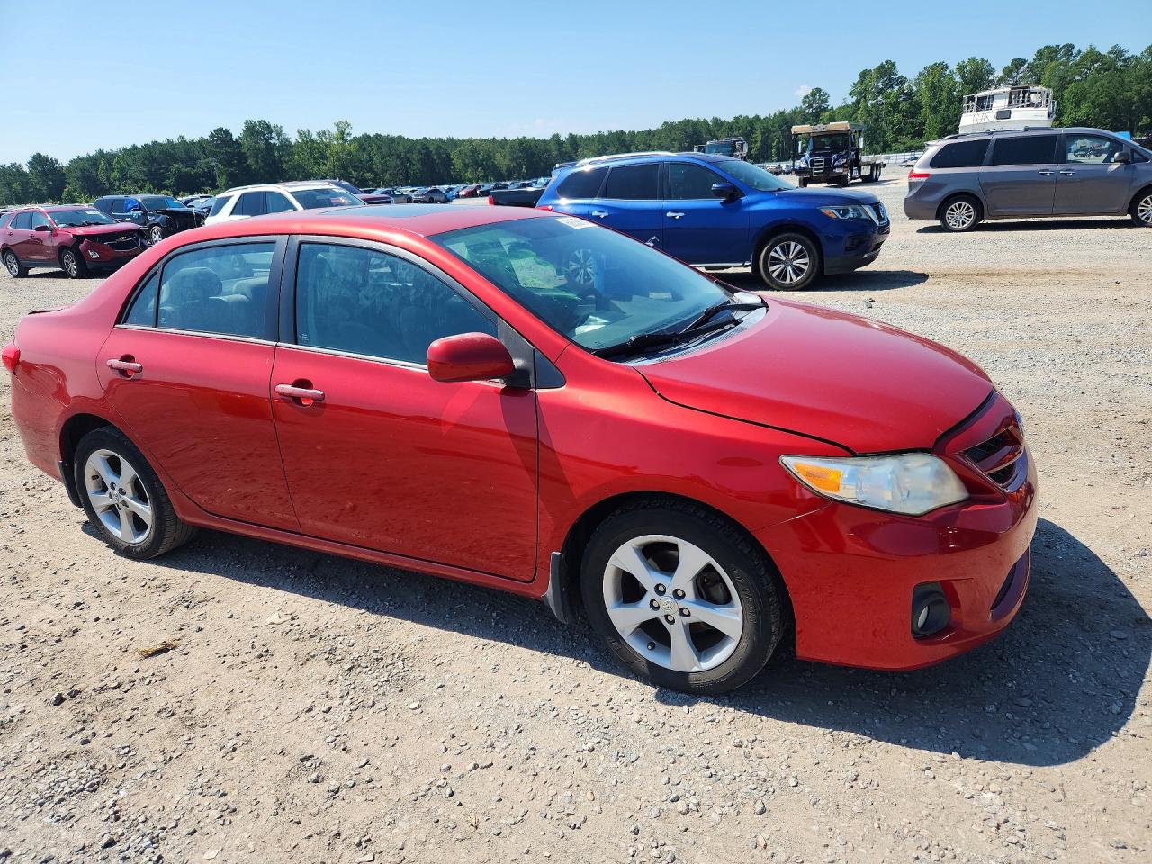 2012 Toyota Corolla Le Red vin: 5YFBU4EE1CP021345