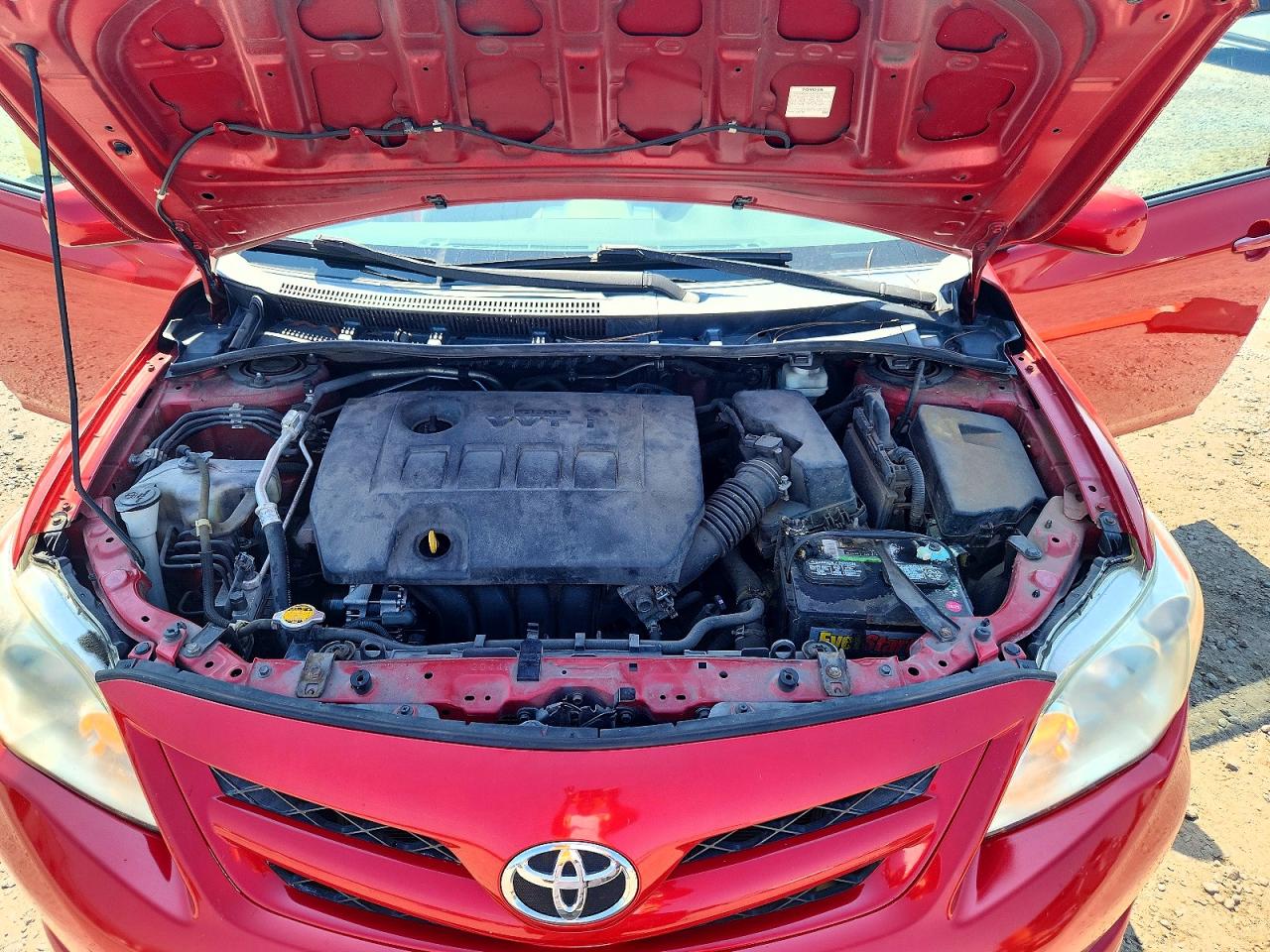 2012 Toyota Corolla Le Red vin: 5YFBU4EE1CP021345