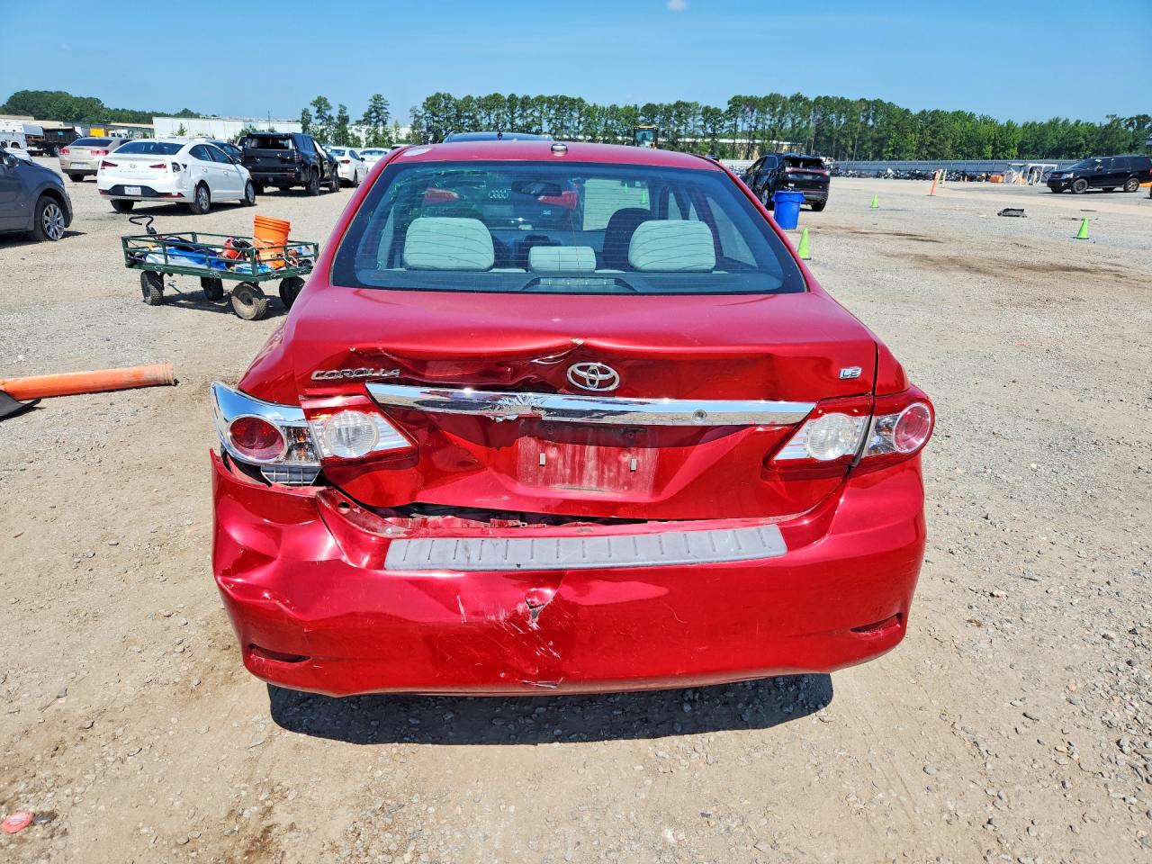 2012 Toyota Corolla Le Red vin: 5YFBU4EE1CP021345