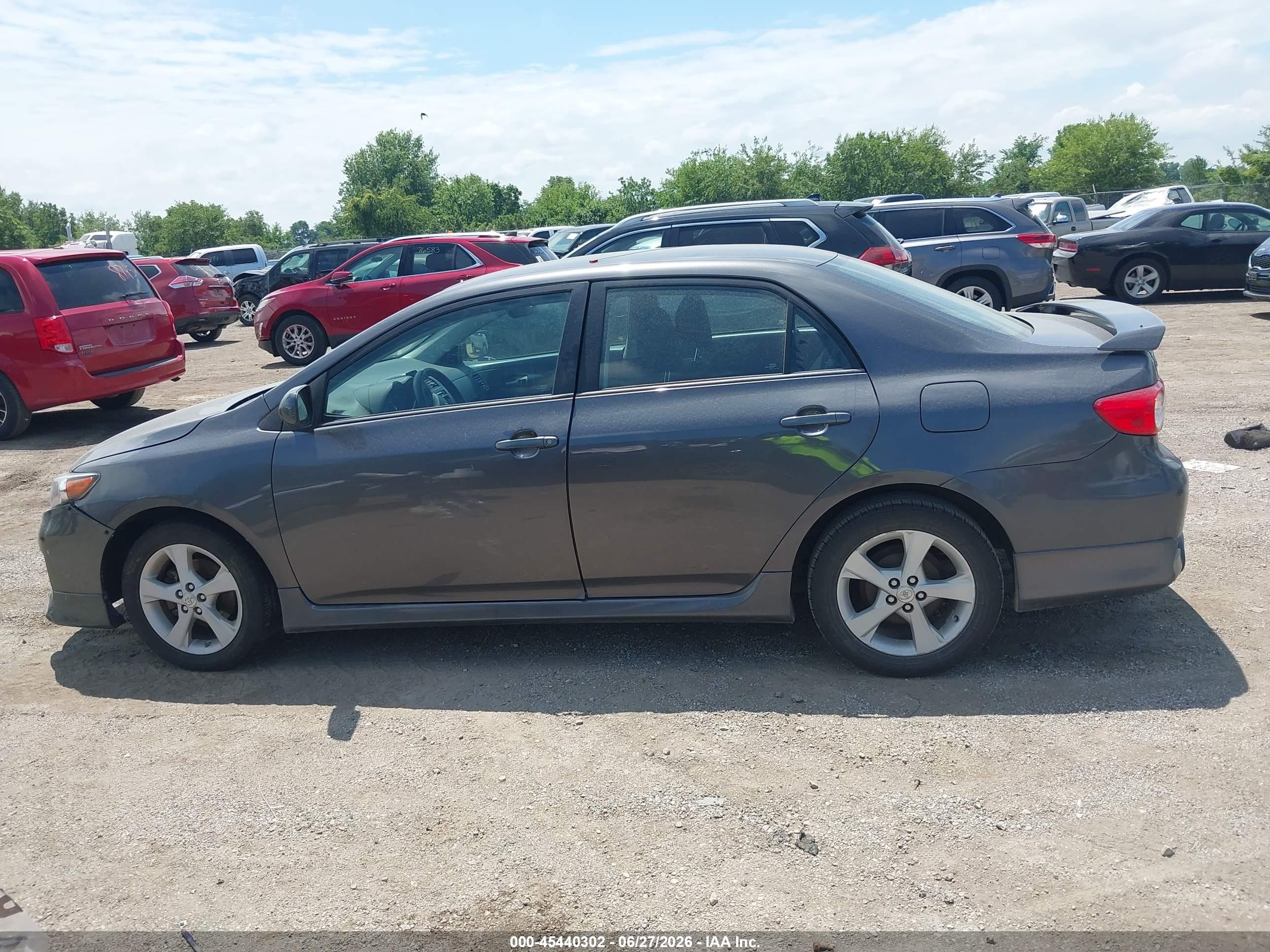 2012 Toyota Corolla S Gray vin: 5YFBU4EE1CP027579
