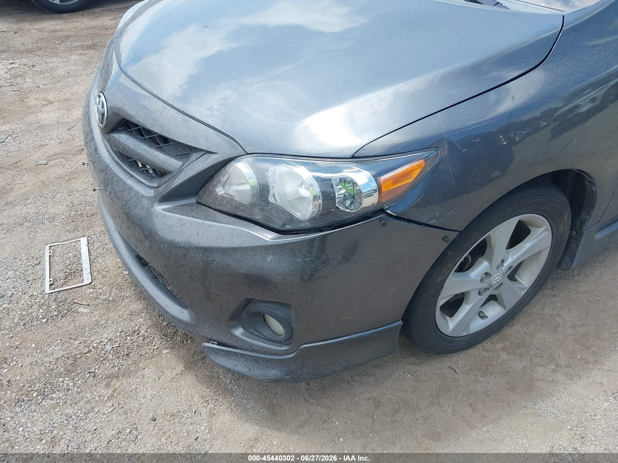 2012 Toyota Corolla S Gray vin: 5YFBU4EE1CP027579