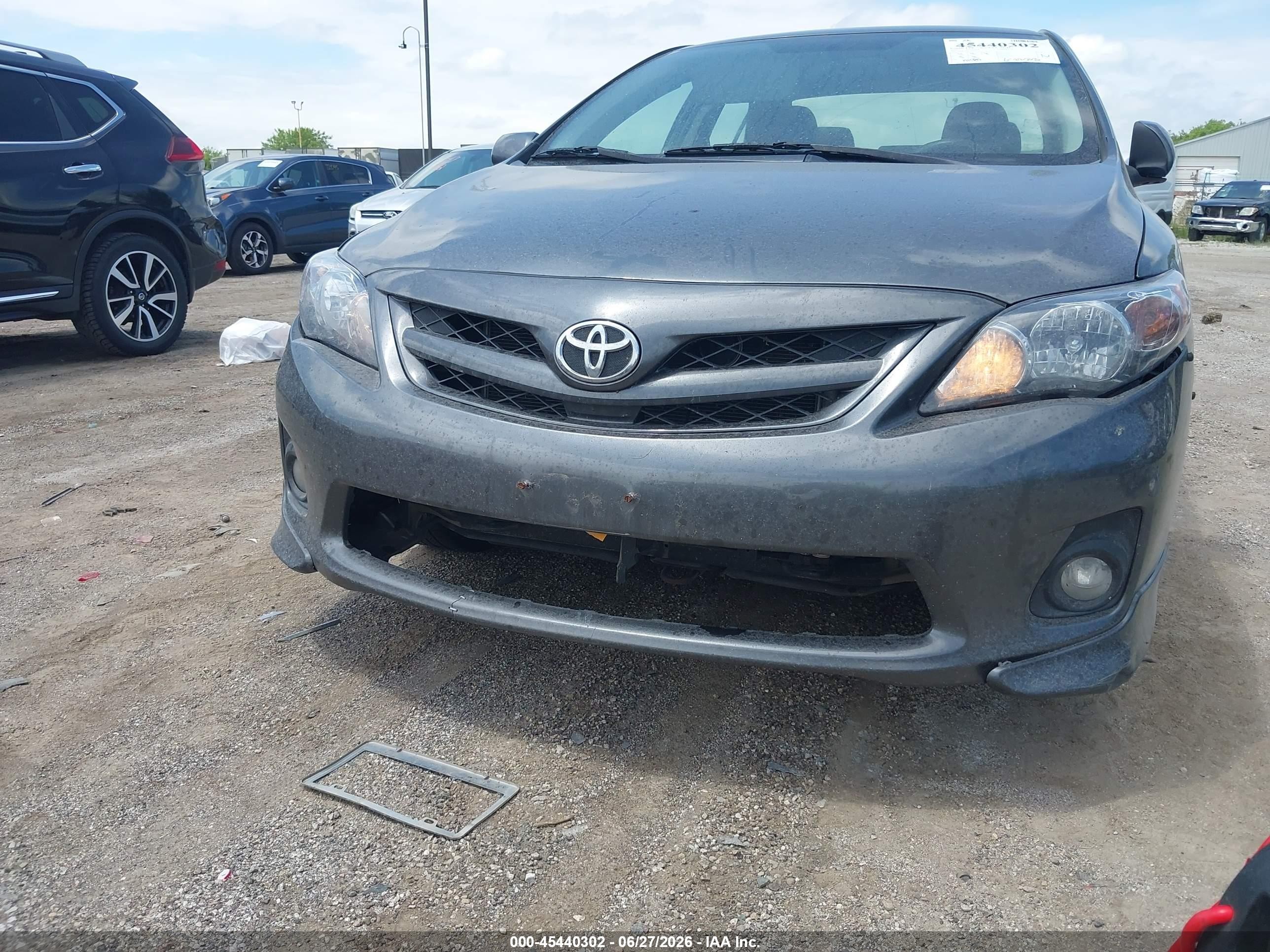 2012 Toyota Corolla S Gray vin: 5YFBU4EE1CP027579