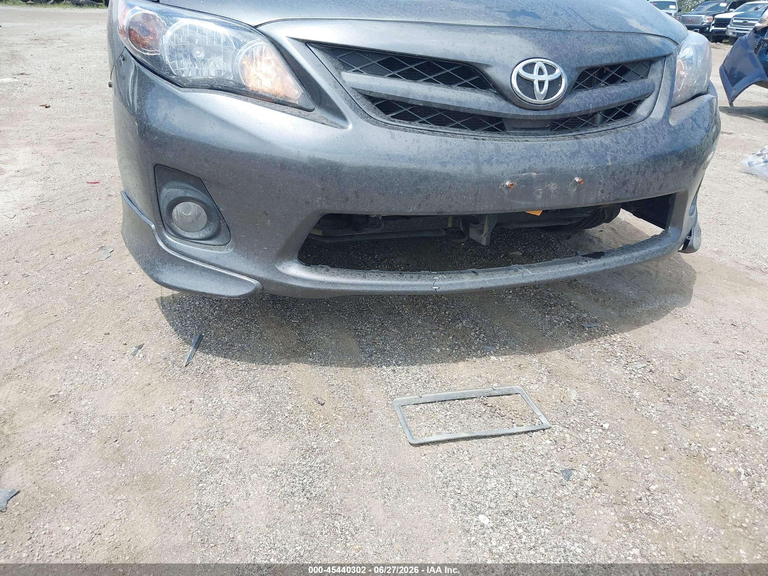 2012 Toyota Corolla S Gray vin: 5YFBU4EE1CP027579