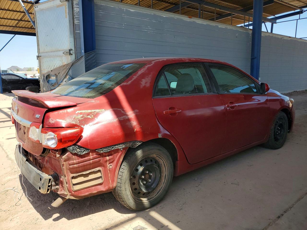 2012 Toyota Corolla Le Red vin: 5YFBU4EE1CP027694