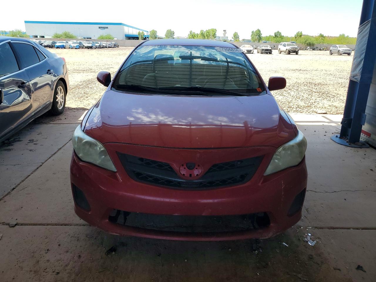 2012 Toyota Corolla Le Red vin: 5YFBU4EE1CP027694